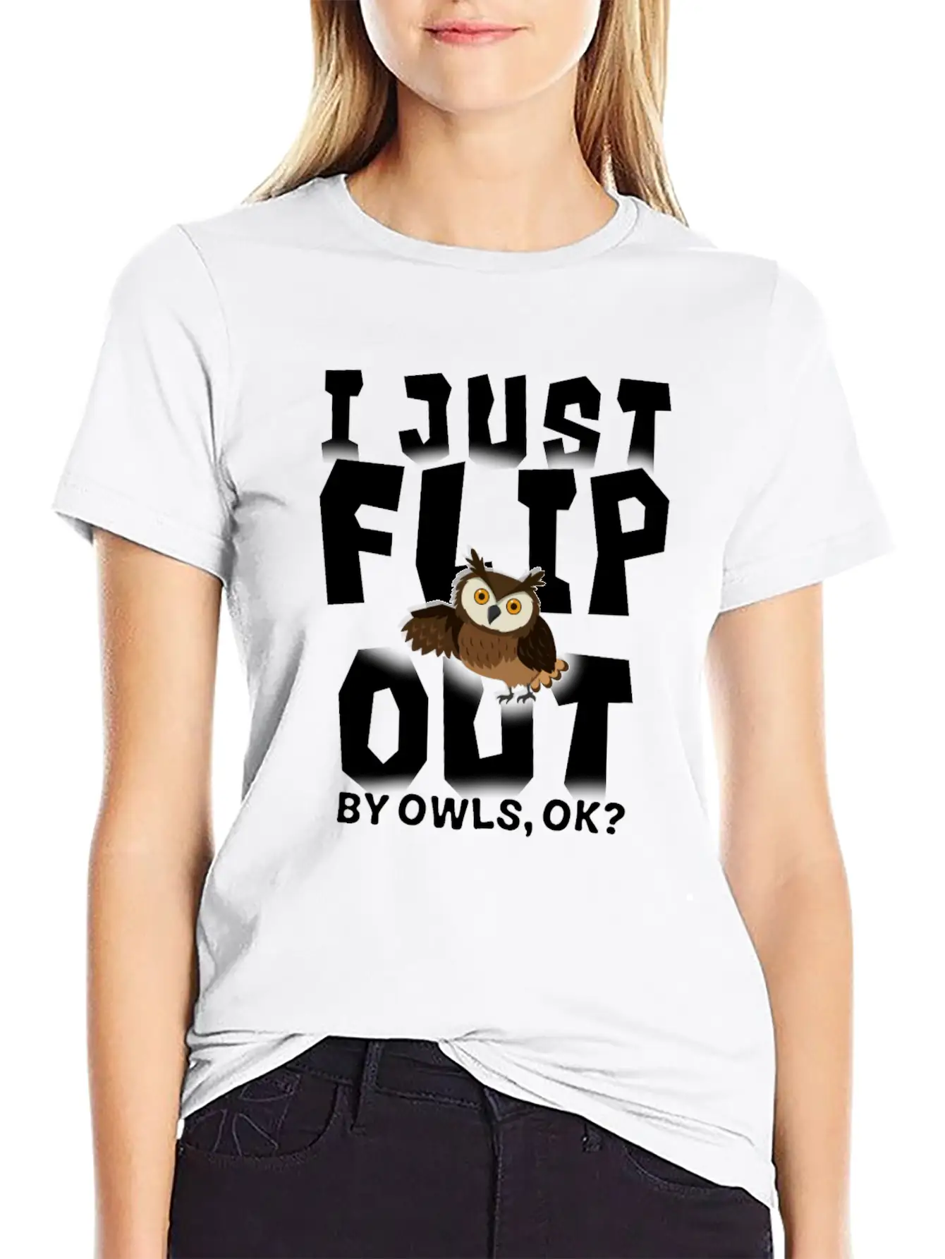 Owl Lightweight Cotton T-Shirt – Daily Comfort Graphic Shirt