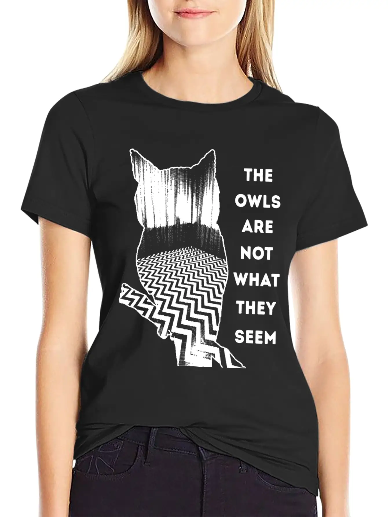 Owl - Owl - The Owls Are Not What They Seem Lightweight Cotton T-Shirt – Daily Comfort Graphic Shirt