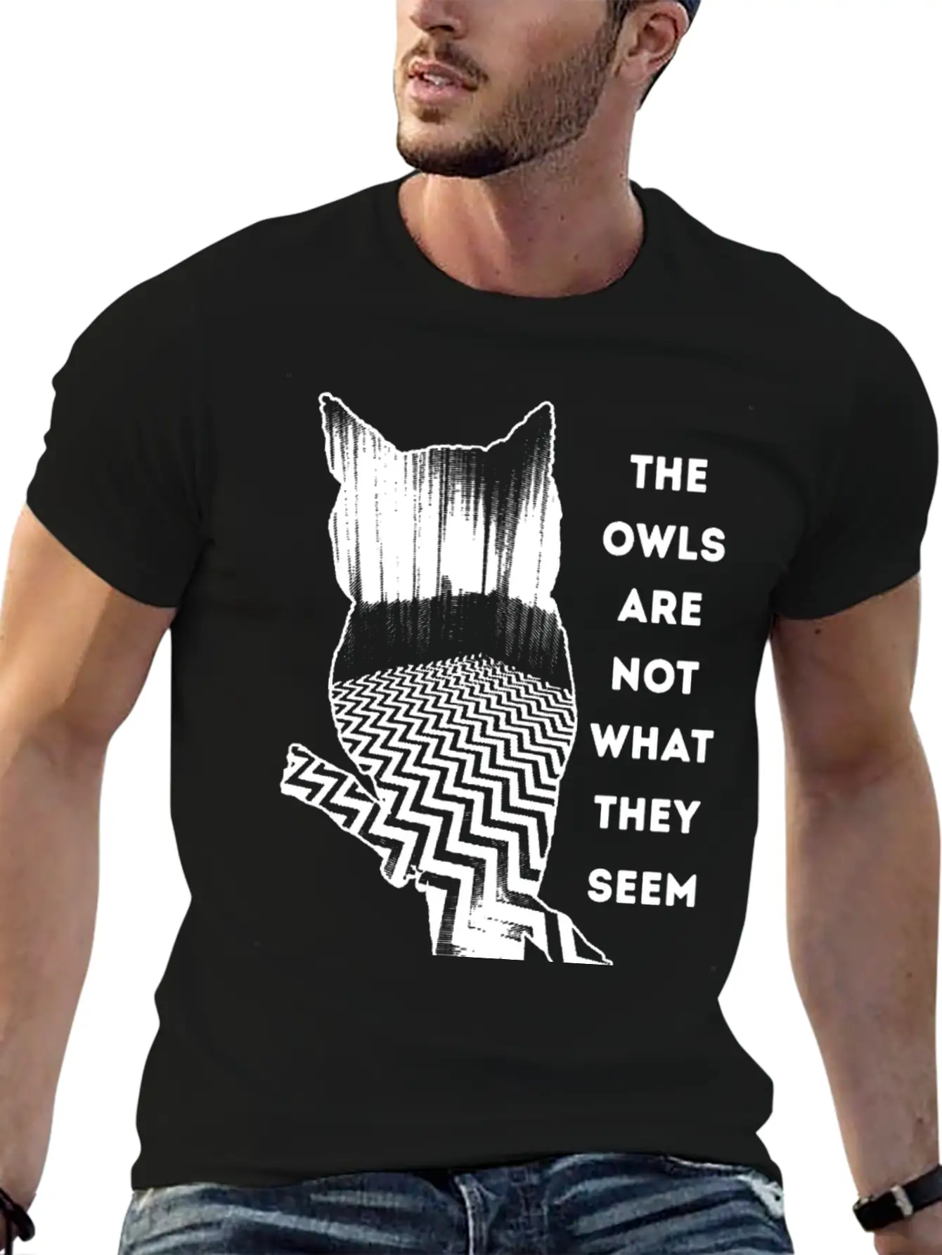Owl - Owl - The Owls Are Not What They Seem Lightweight Cotton T-Shirt – Daily Comfort Graphic Shirt