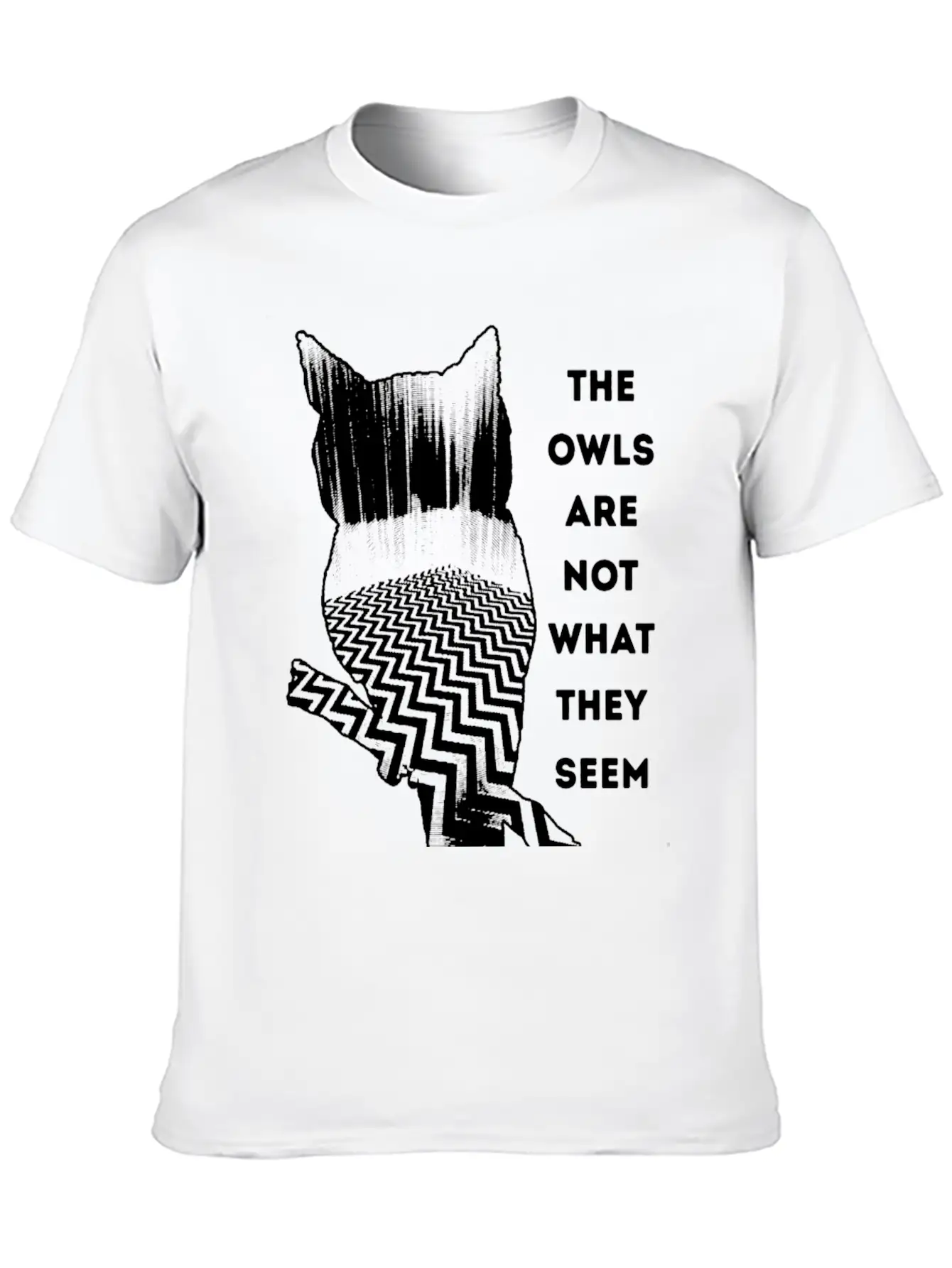 Owl - Owl - The Owls Are Not What They Seem Lightweight Cotton T-Shirt – Daily Comfort Graphic Shirt