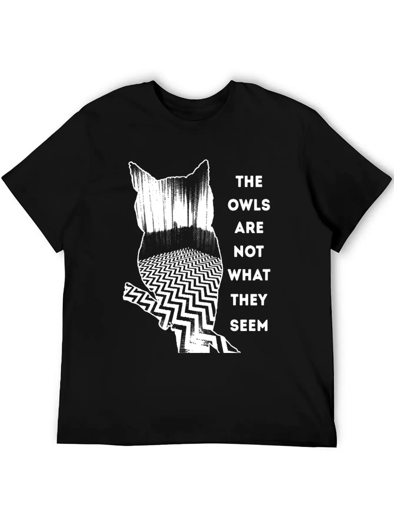 Owl - Owl - The Owls Are Not What They Seem Lightweight Cotton T-Shirt – Daily Comfort Graphic Shirt