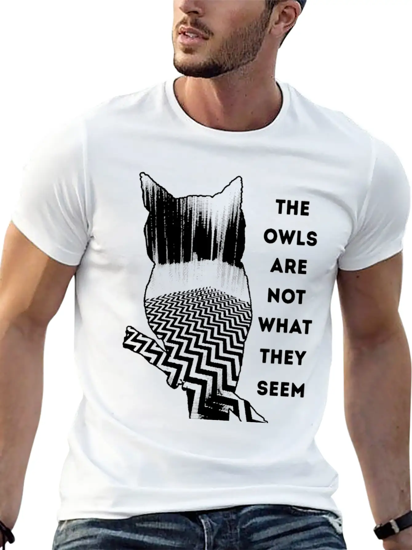 Owl - Owl - The Owls Are Not What They Seem Lightweight Cotton T-Shirt – Daily Comfort Graphic Shirt