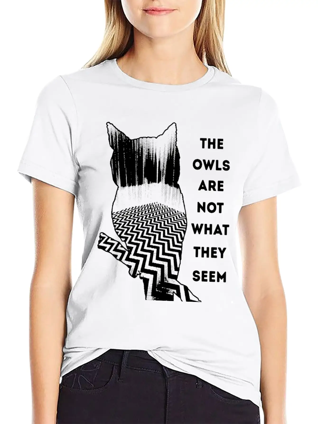 Owl - Owl - The Owls Are Not What They Seem Lightweight Cotton T-Shirt – Daily Comfort Graphic Shirt
