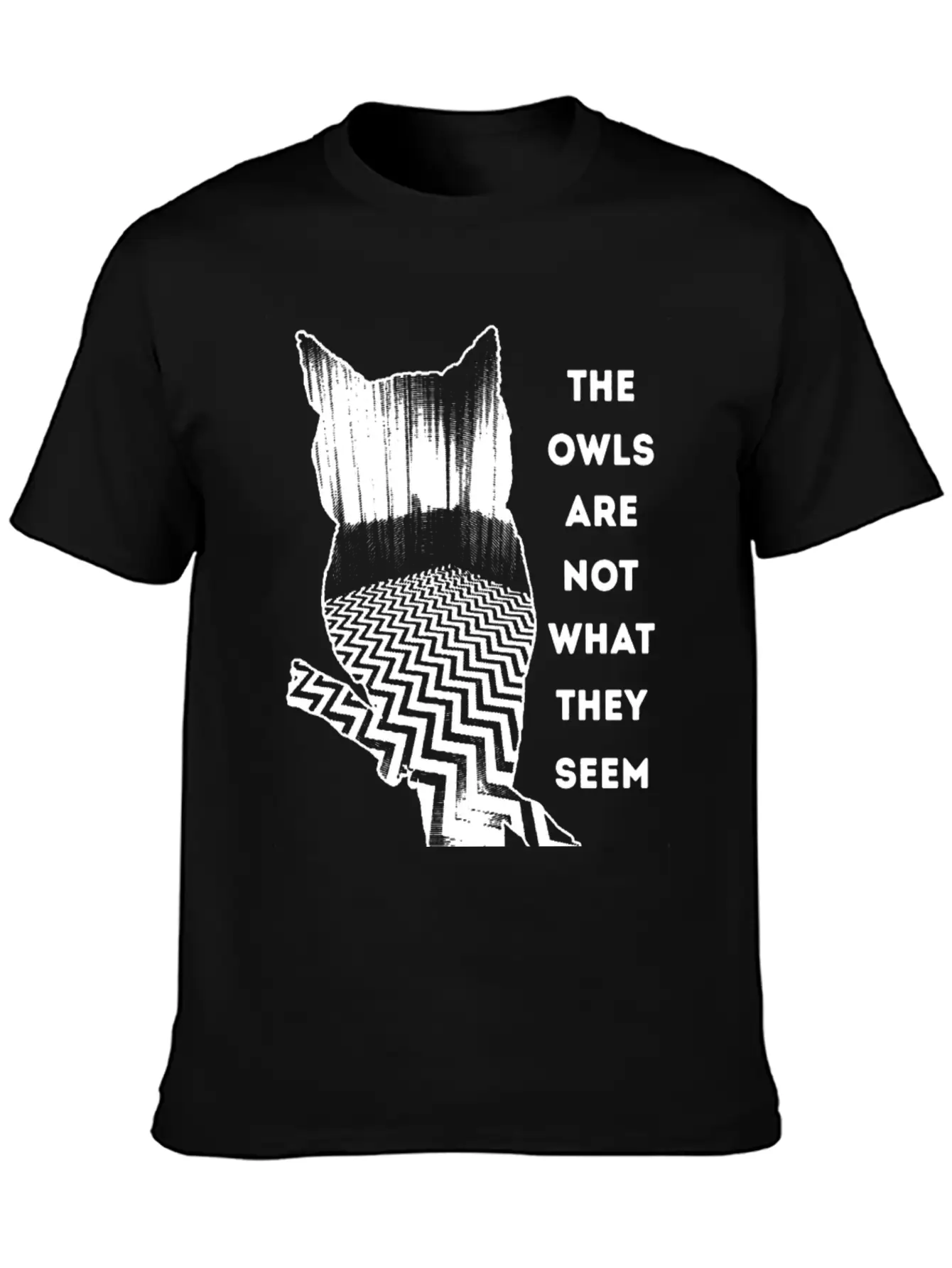 Owl - Owl - The Owls Are Not What They Seem Lightweight Cotton T-Shirt – Daily Comfort Graphic Shirt