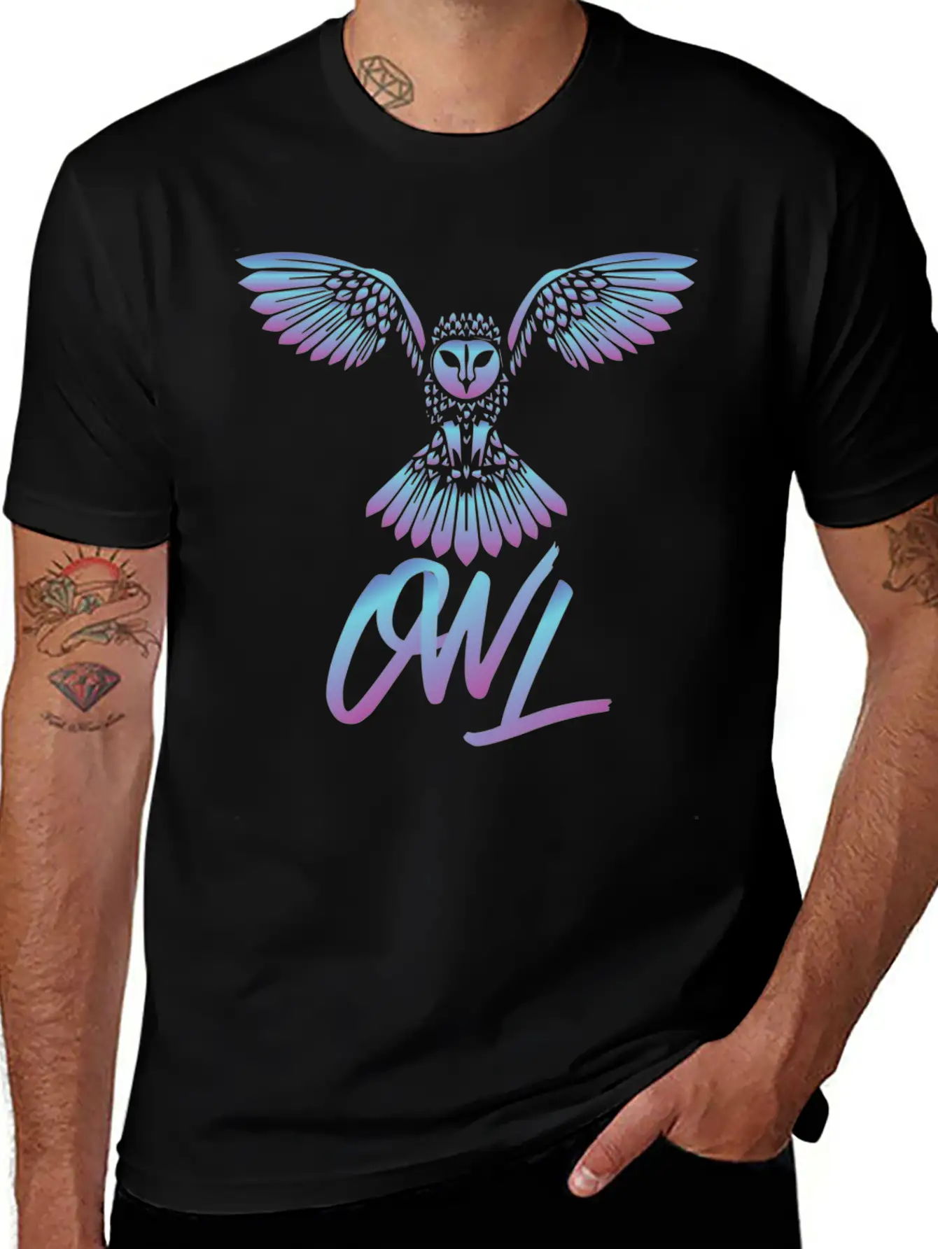 Owl Relaxed Everyday Tee – Lightweight And Durable Cotton