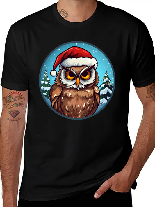 Owls Christmas Soft Cotton Short Sleeve Tee – Unisex Wardrobe Staple