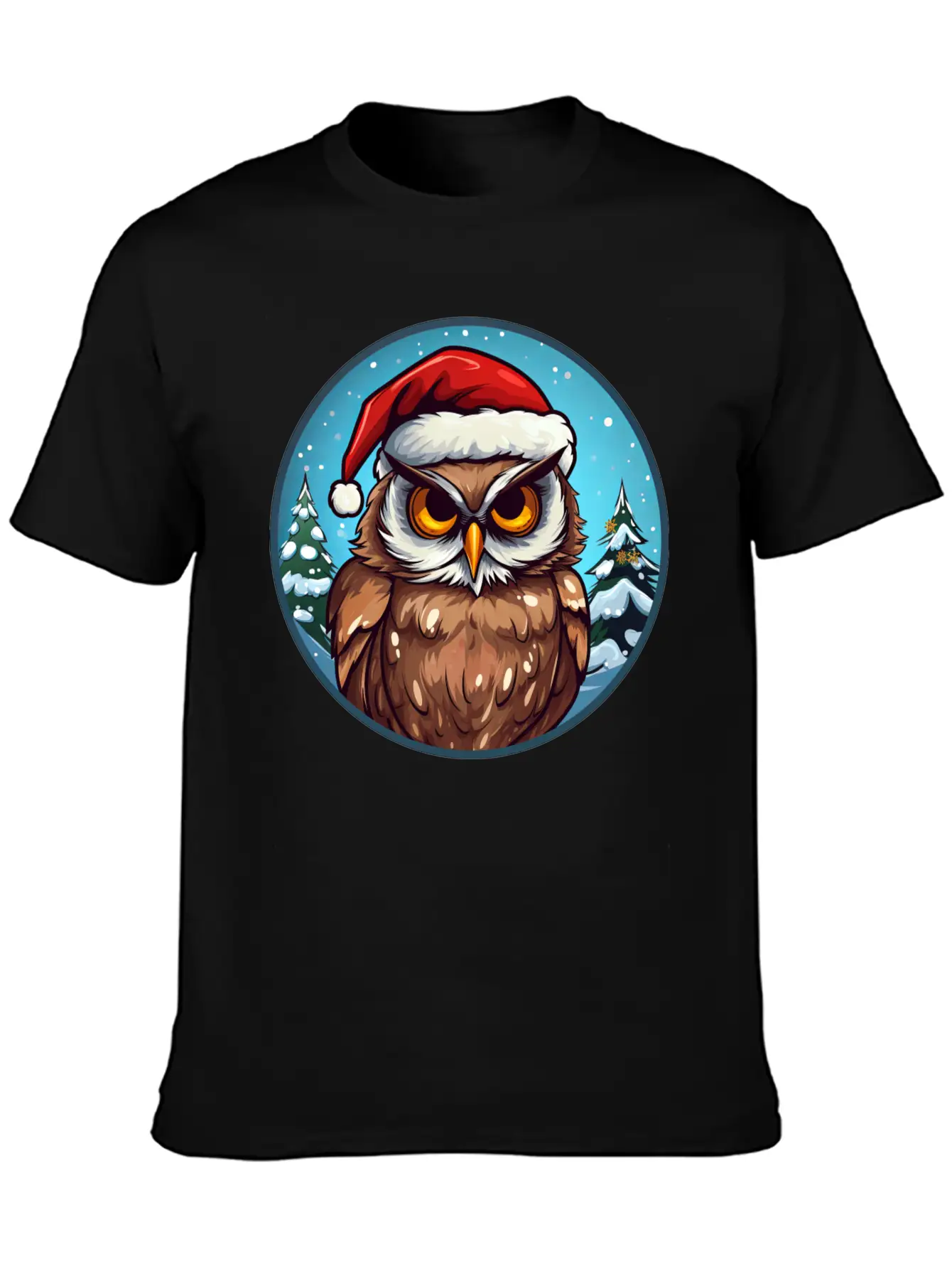 Owls Christmas Soft Cotton Short Sleeve Tee – Unisex Wardrobe Staple