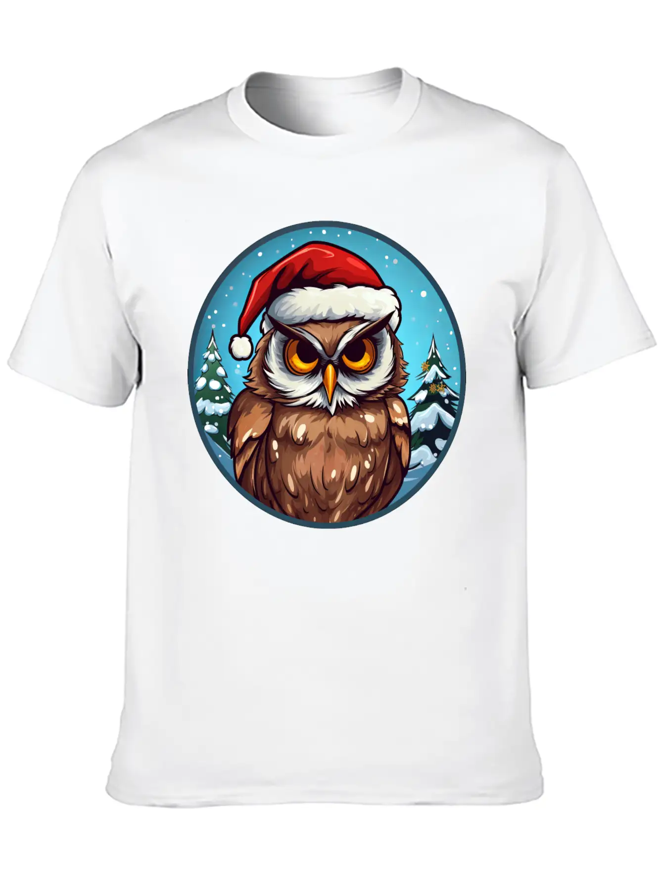 Owls Christmas Soft Cotton Short Sleeve Tee – Unisex Wardrobe Staple