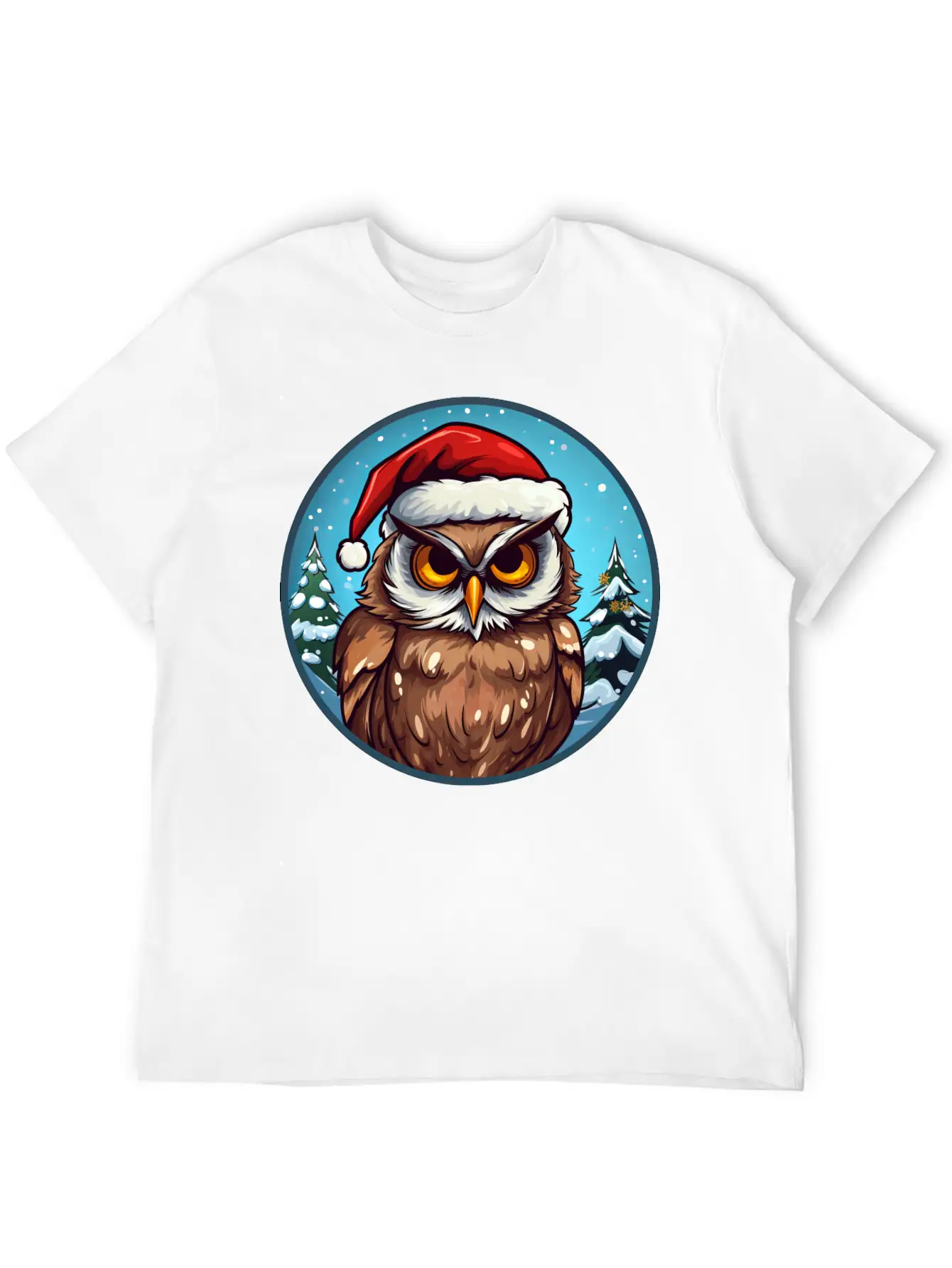Owls Christmas Soft Cotton Short Sleeve Tee – Unisex Wardrobe Staple