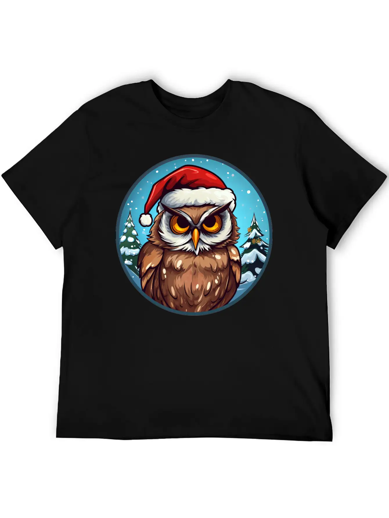 Owls Christmas Soft Cotton Short Sleeve Tee – Unisex Wardrobe Staple