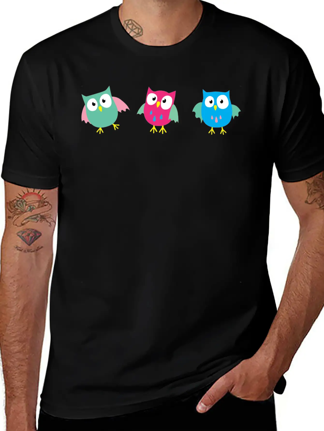 Owls Modern Fit Casual T-Shirt – Clean And Versatile Design
