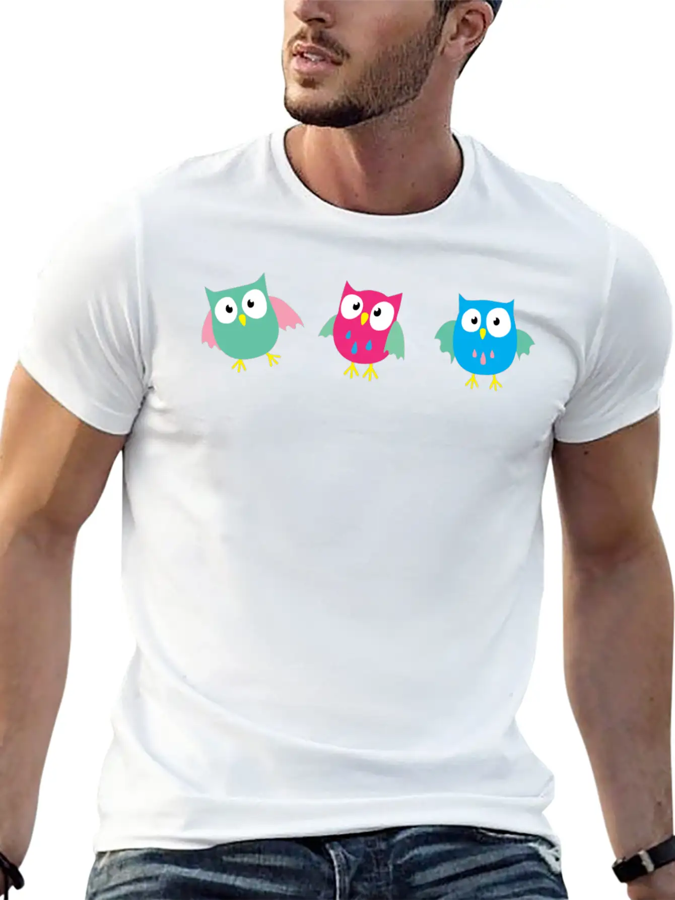 Owls Modern Fit Casual T-Shirt – Clean And Versatile Design