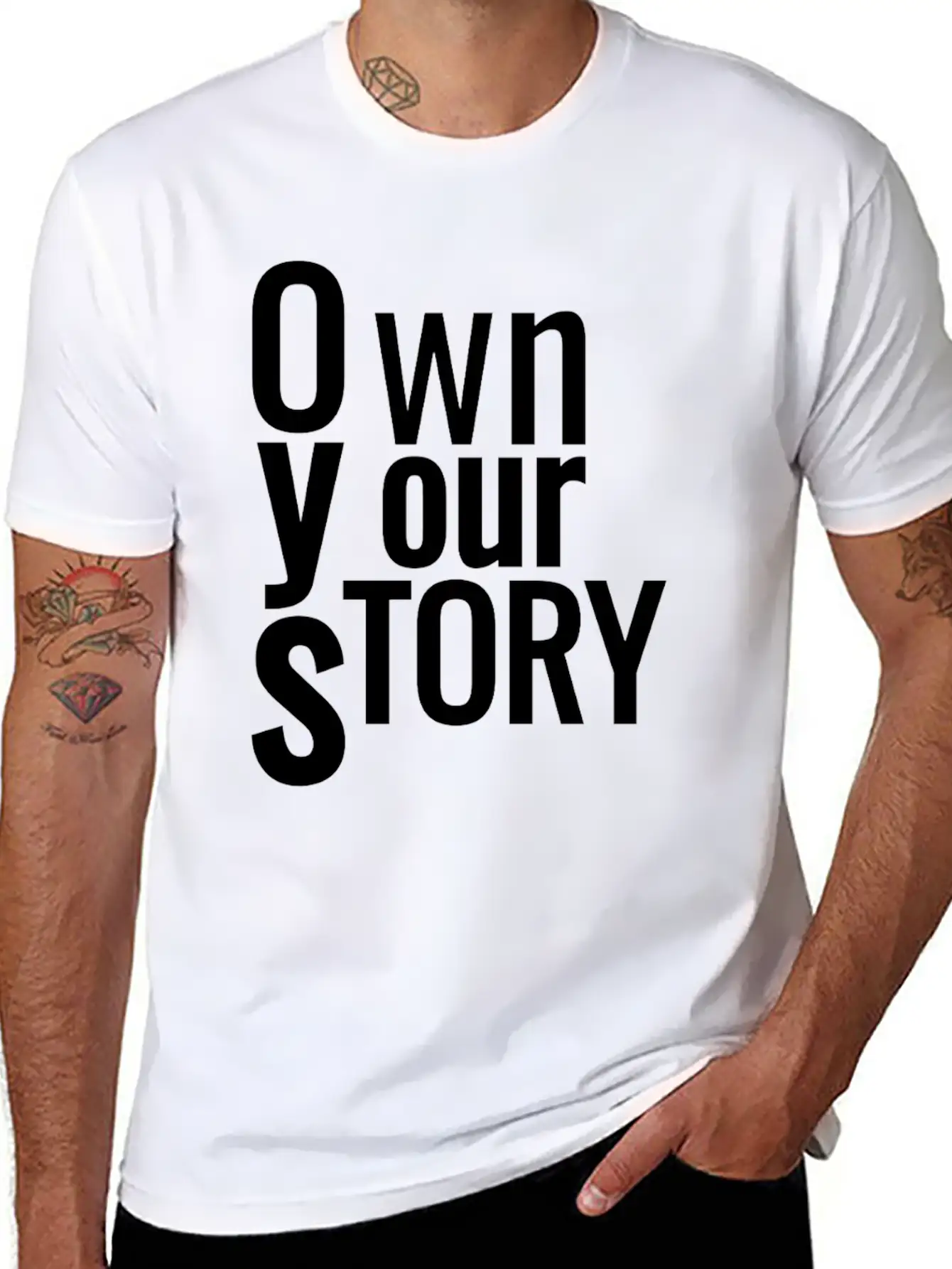 Own Your Story Classic Fit Graphic Tee For Daily Comfort – Unisex Cotton Shirt