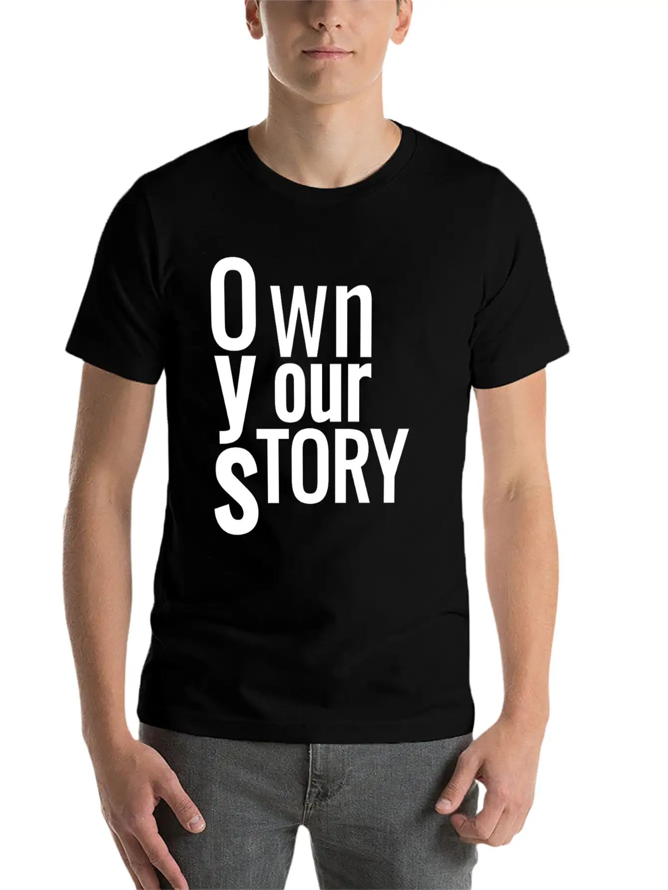 Own Your Story Classic Fit Graphic Tee For Daily Comfort – Unisex Cotton Shirt