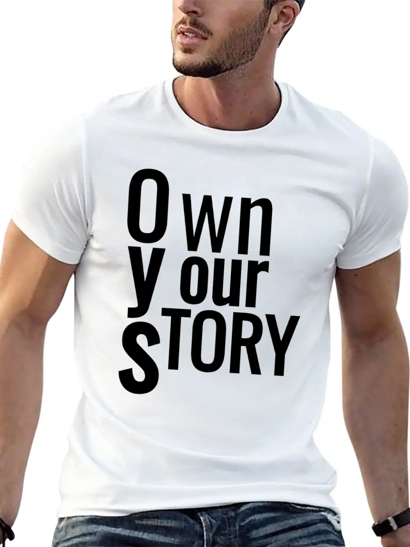 Own Your Story Classic Fit Graphic Tee For Daily Comfort – Unisex Cotton Shirt