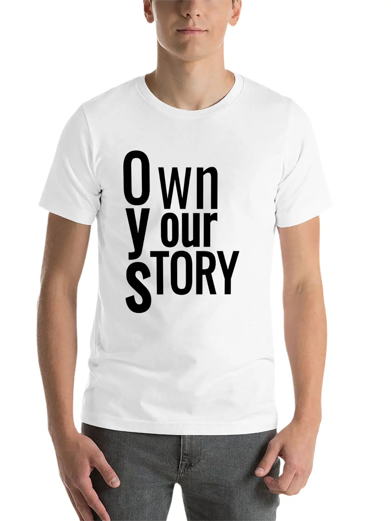 Own Your Story Classic Fit Graphic Tee For Daily Comfort – Unisex Cotton Shirt