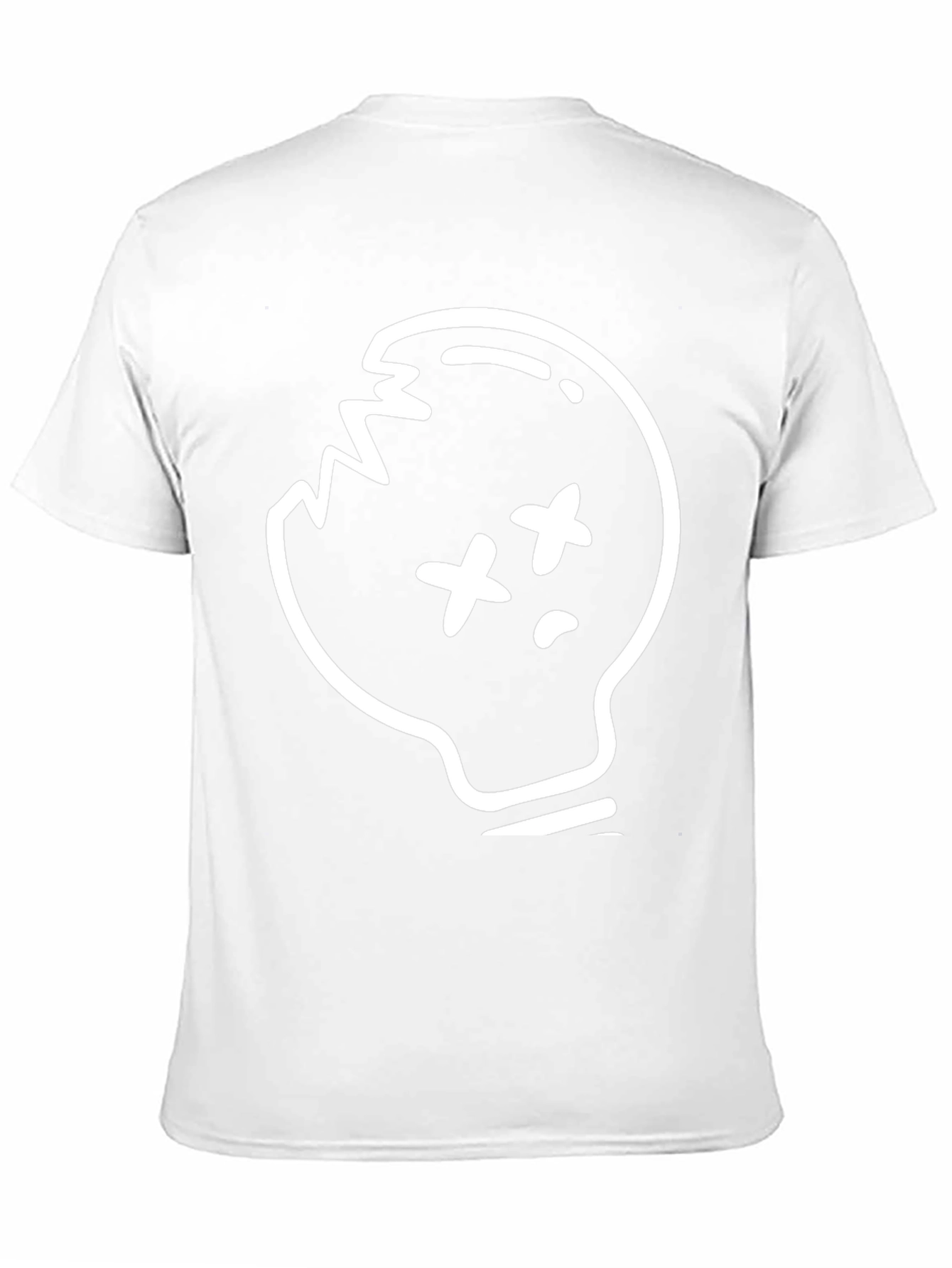 Skull Light Bulb Graphic T-Shirt - Trendy Design