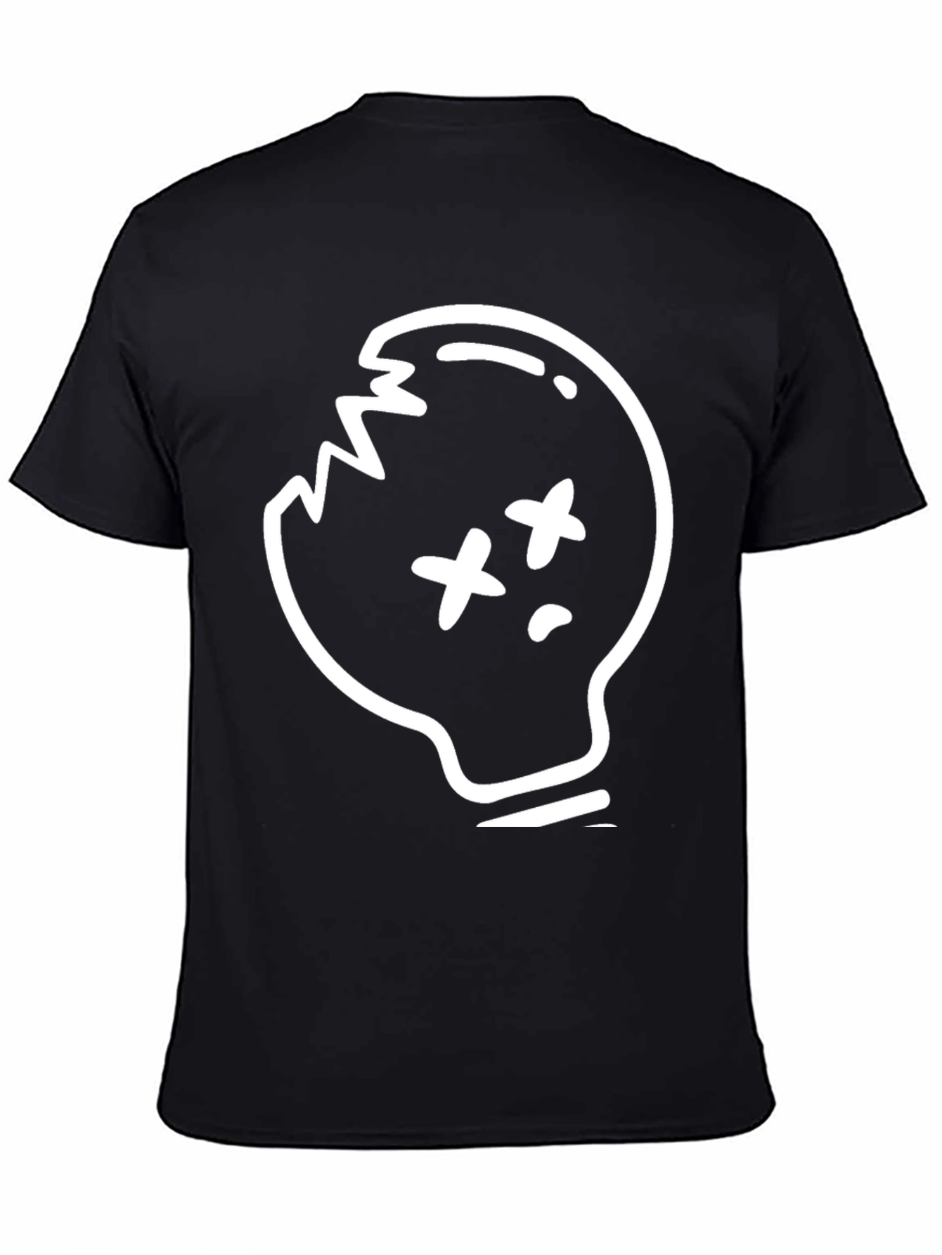 Skull Light Bulb Graphic T-Shirt - Trendy Design