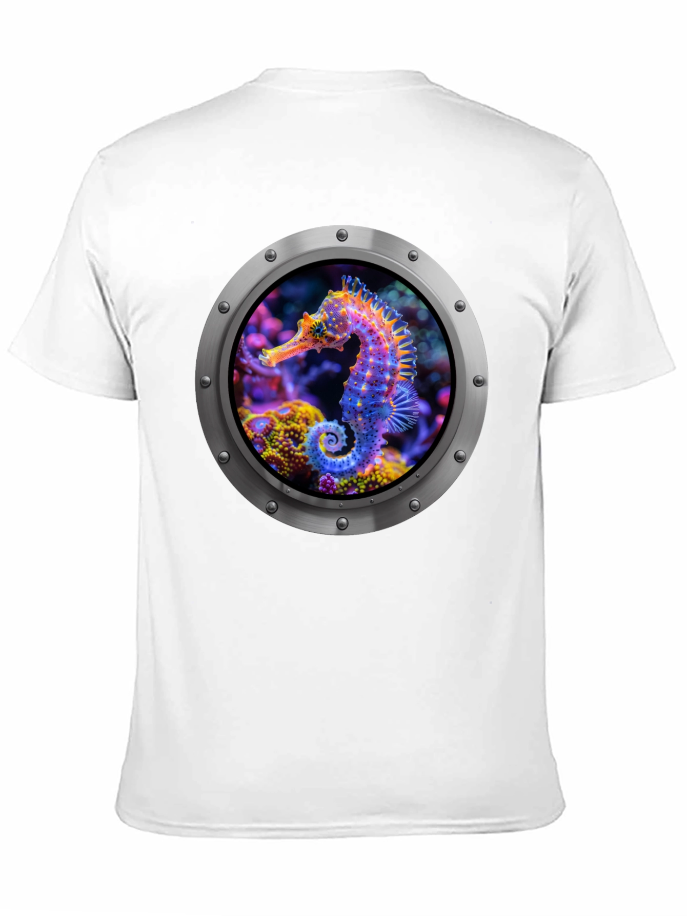 Seahorse Porthole Graphic T-Shirt