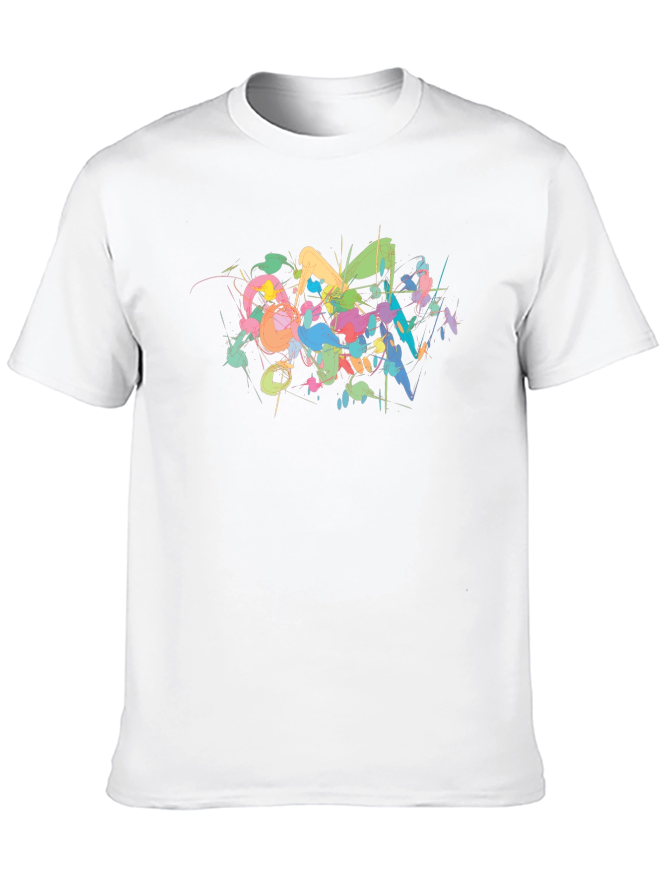 Abstract Art Mens Black T-Shirt