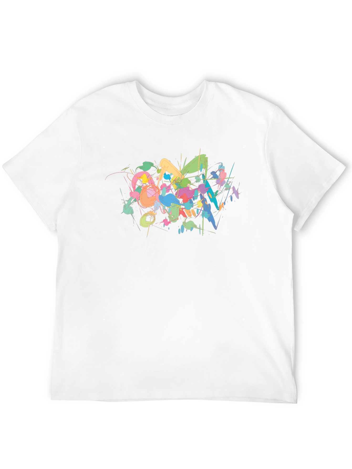 Abstract Art Mens Black T-Shirt