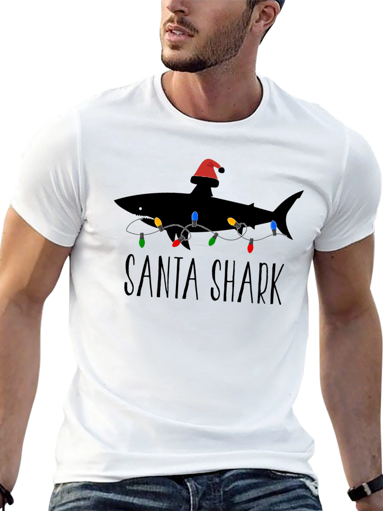 Santa Shark Christmas T-Shirt