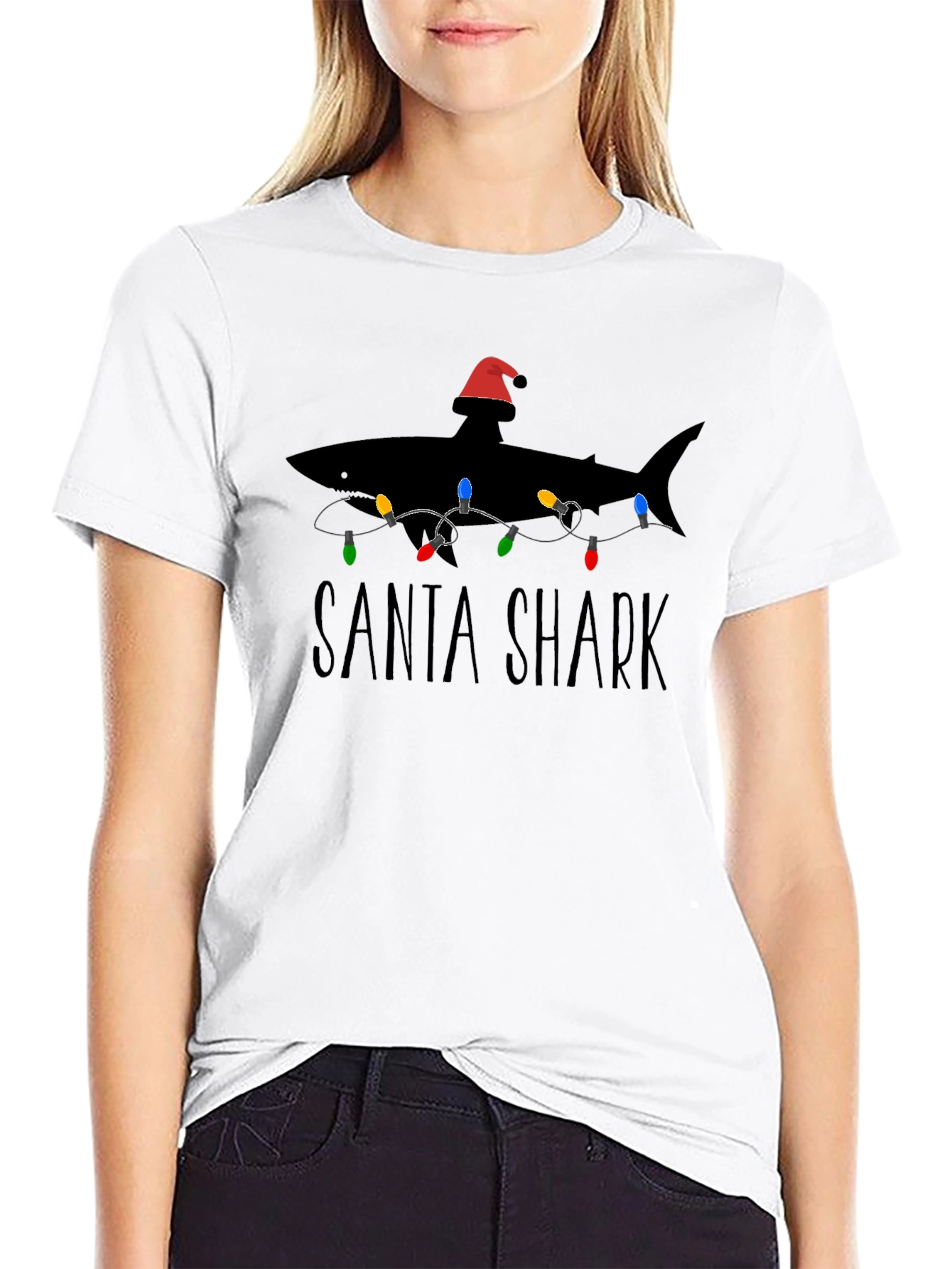 Santa Shark Christmas T-Shirt