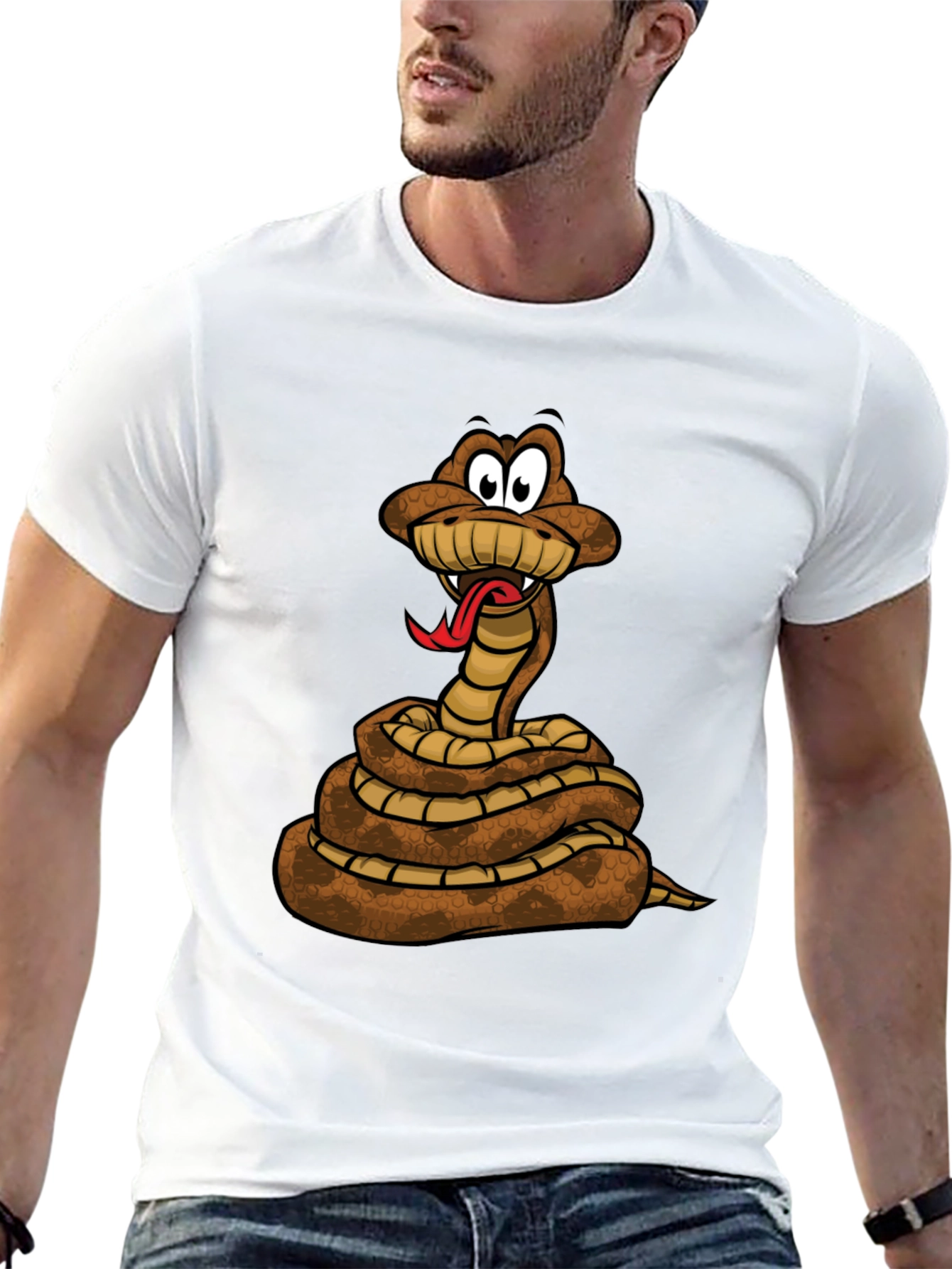 Snake Cartoon Graphic T-Shirt