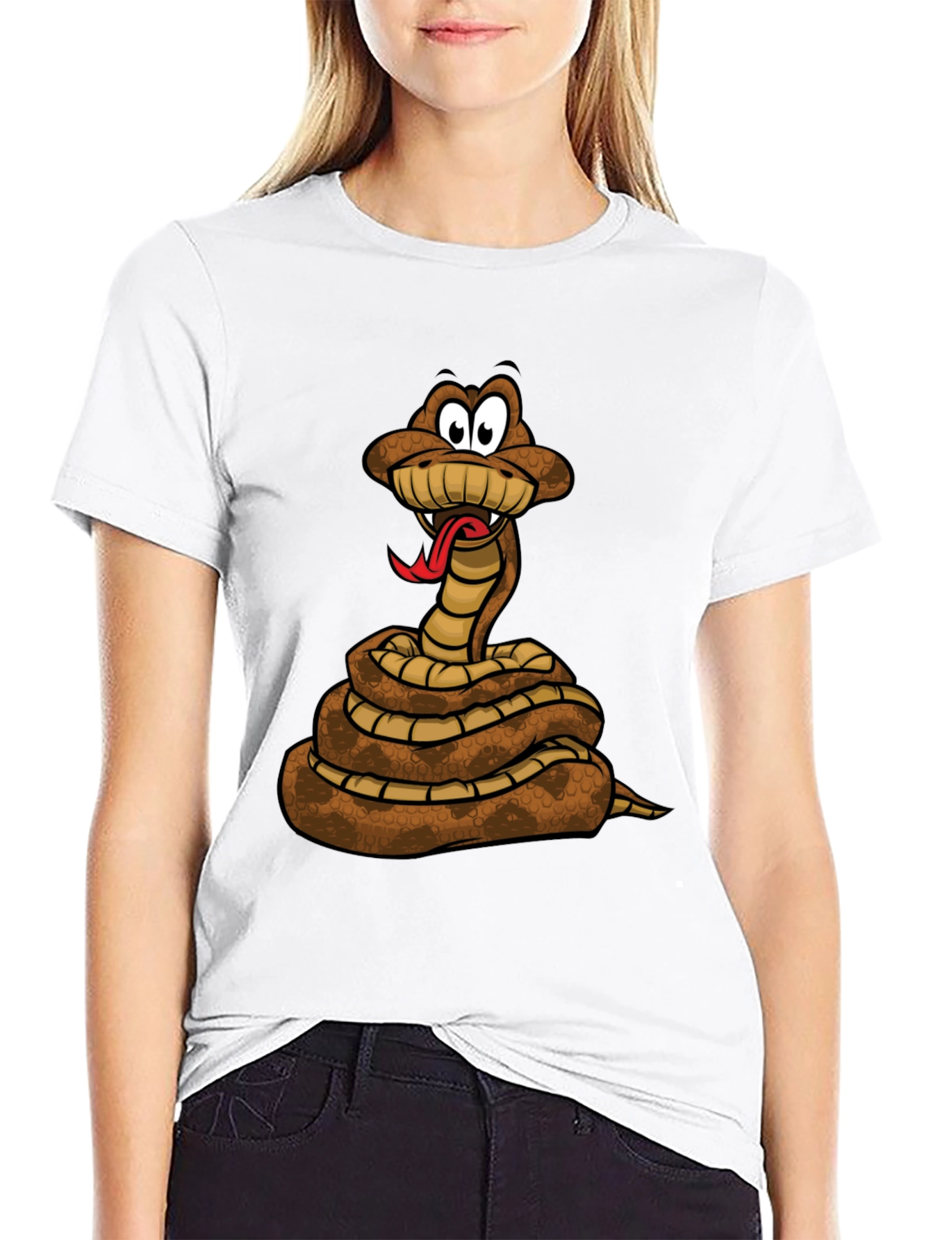 Snake Cartoon Graphic T-Shirt