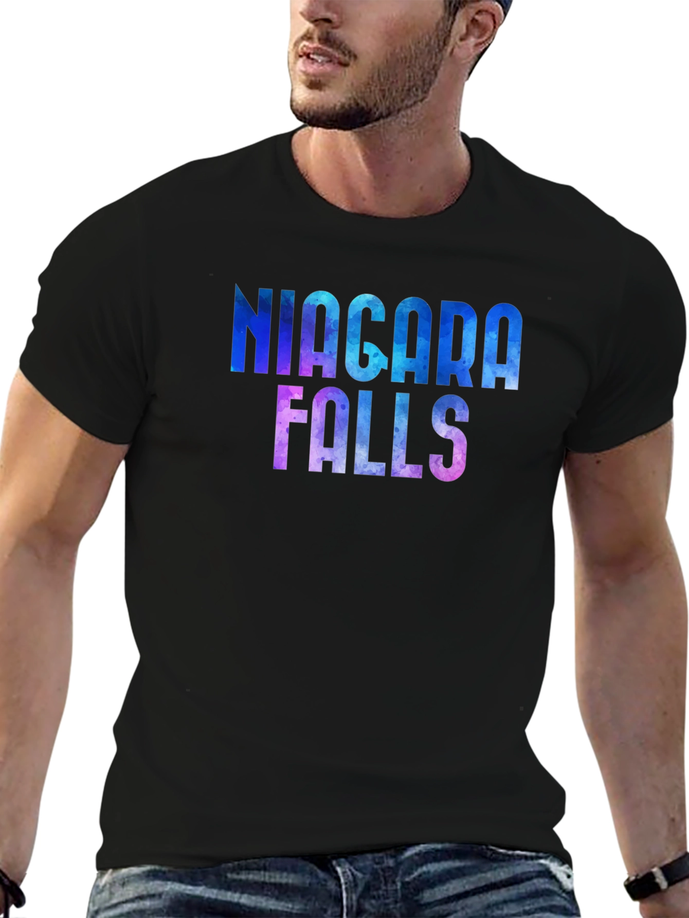 Niagara Falls Graphic T-Shirt - Mens Black Tee