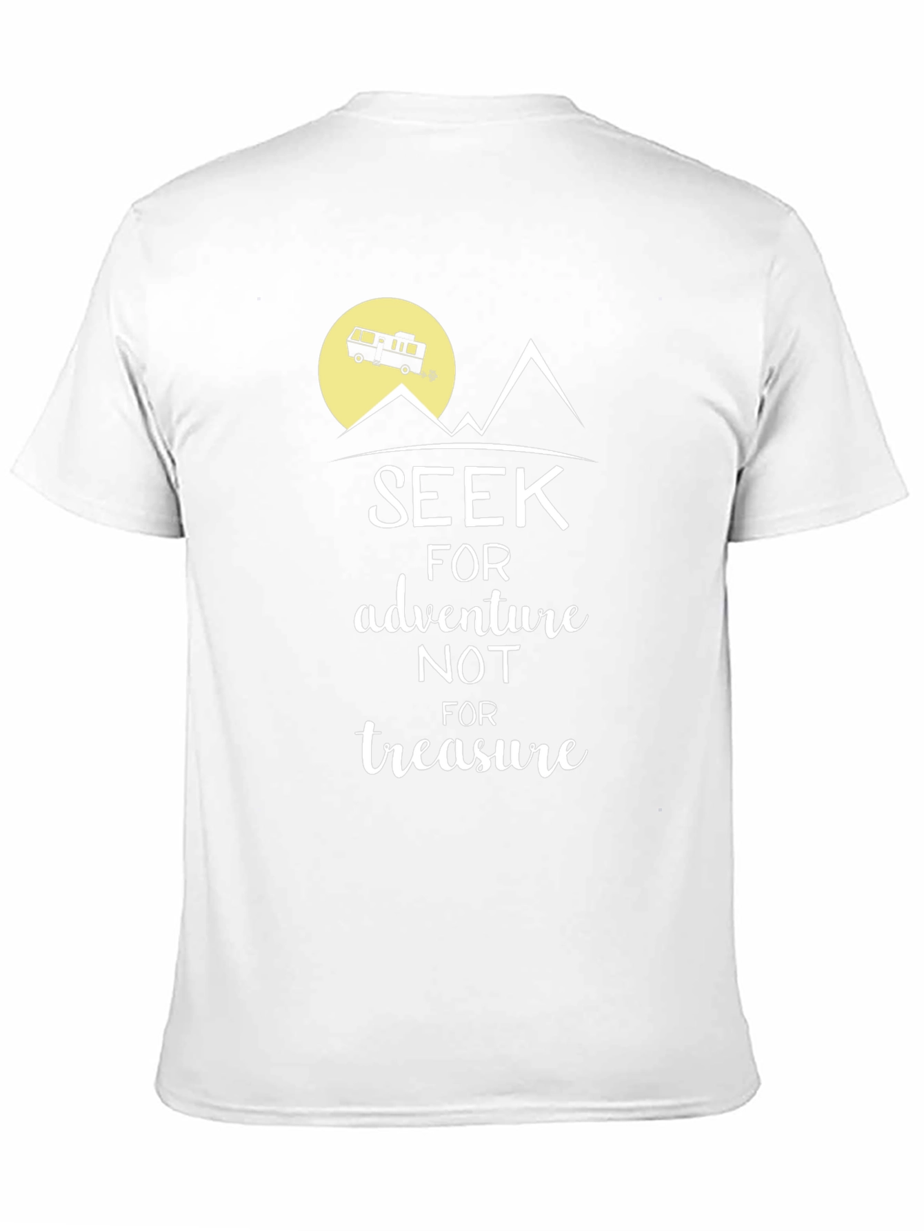 Seek Adventure Black Graphic T-Shirt