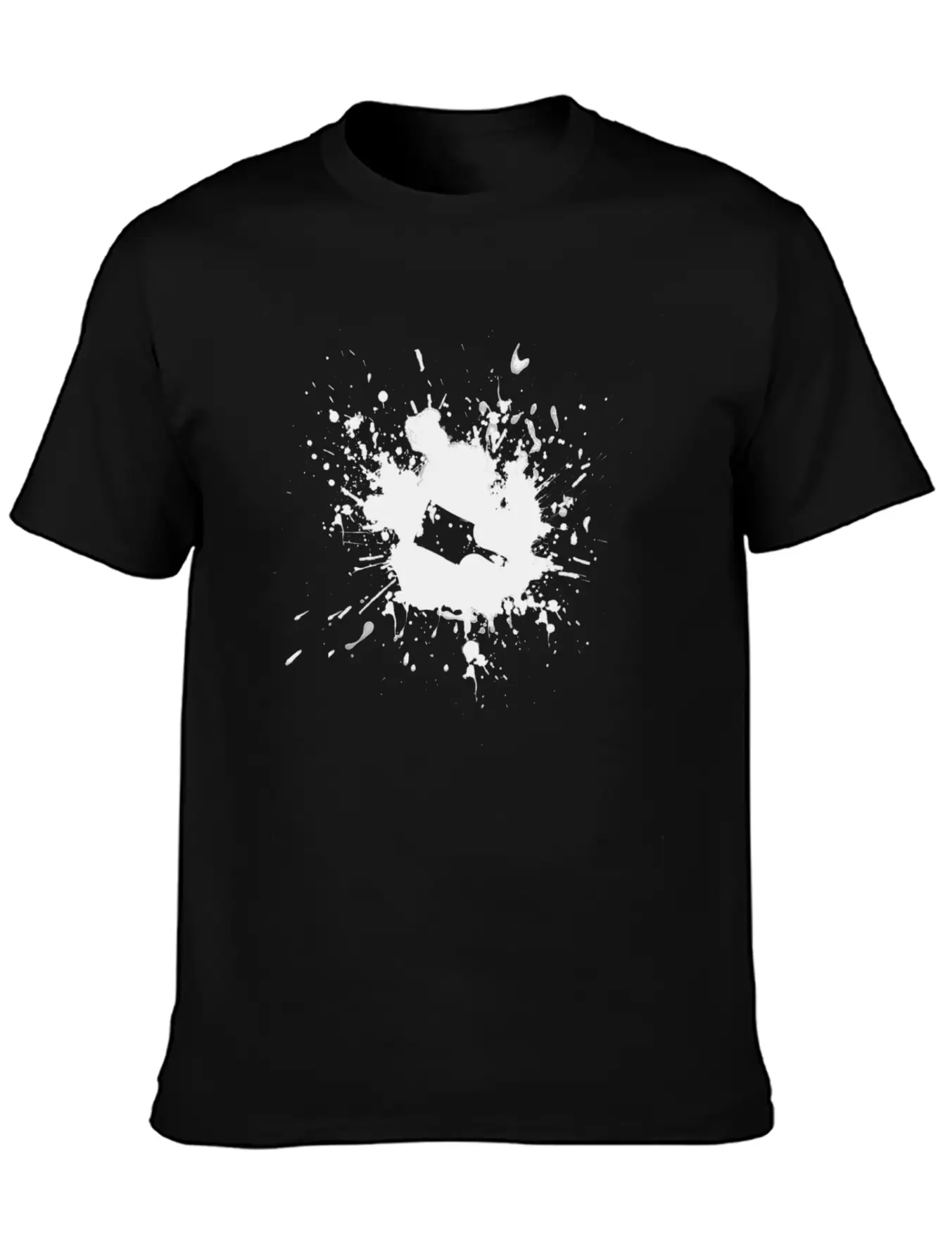 Paint Brush Splatter Lightweight Cotton T-Shirt – Daily Comfort Graphic Shirt