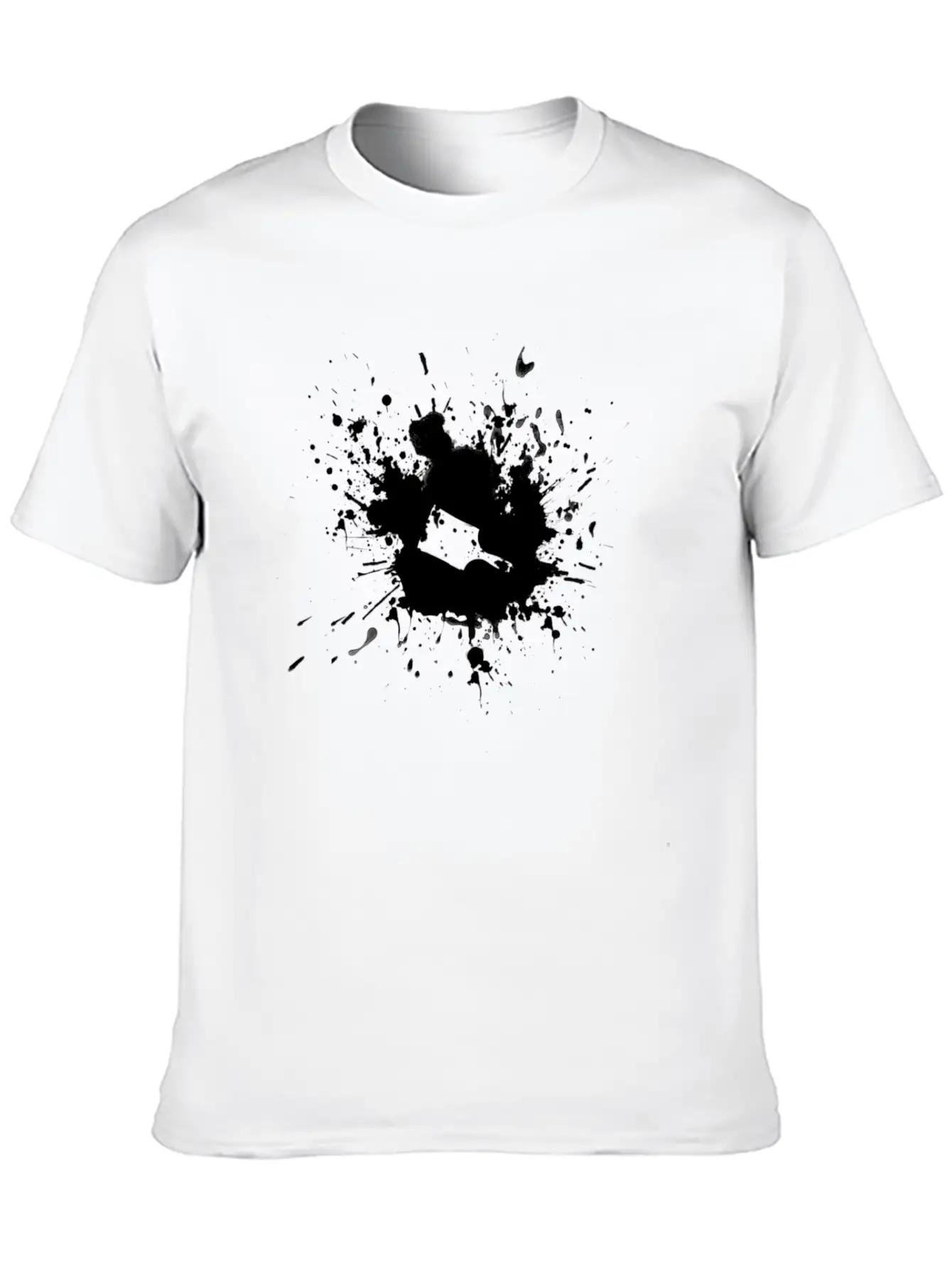 Paint Brush Splatter Lightweight Cotton T-Shirt – Daily Comfort Graphic Shirt