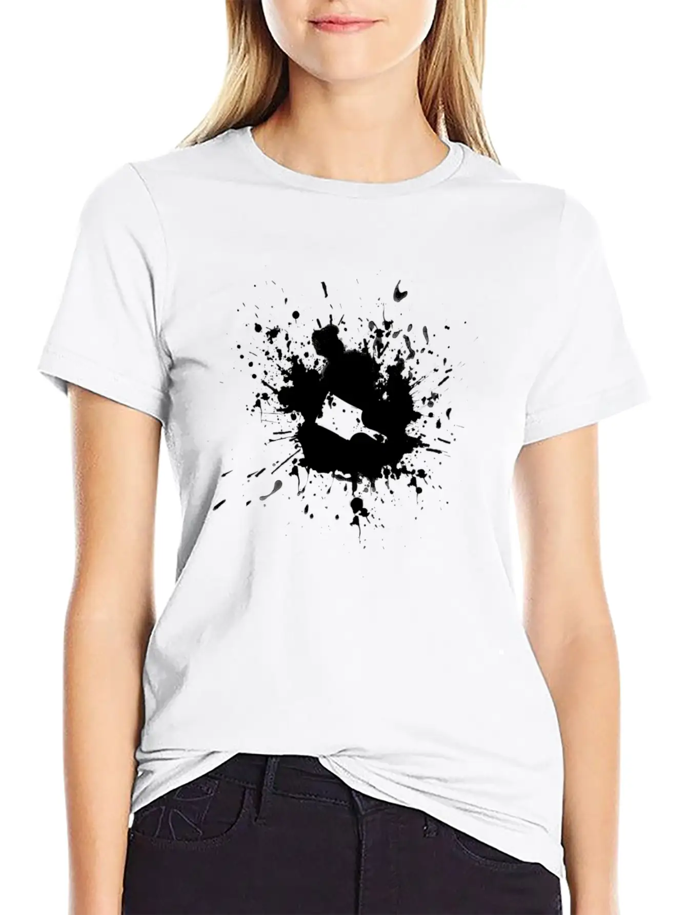 Paint Brush Splatter Lightweight Cotton T-Shirt – Daily Comfort Graphic Shirt