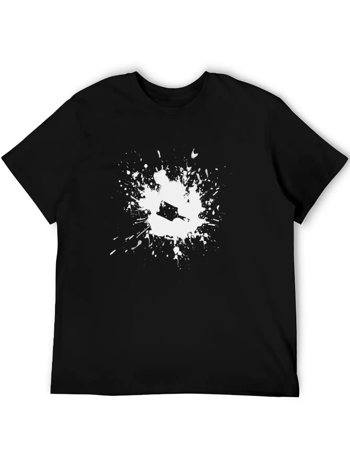 Paint Brush Splatter Lightweight Cotton T-Shirt – Daily Comfort Graphic Shirt