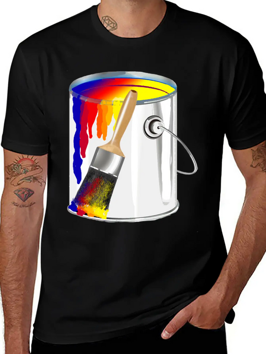 Paint Bucket Basic Graphic T-Shirt – Daily Comfort In Soft Cotton