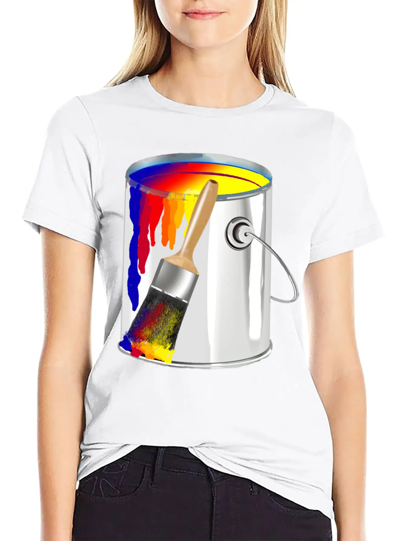 Paint Bucket Basic Graphic T-Shirt – Daily Comfort In Soft Cotton