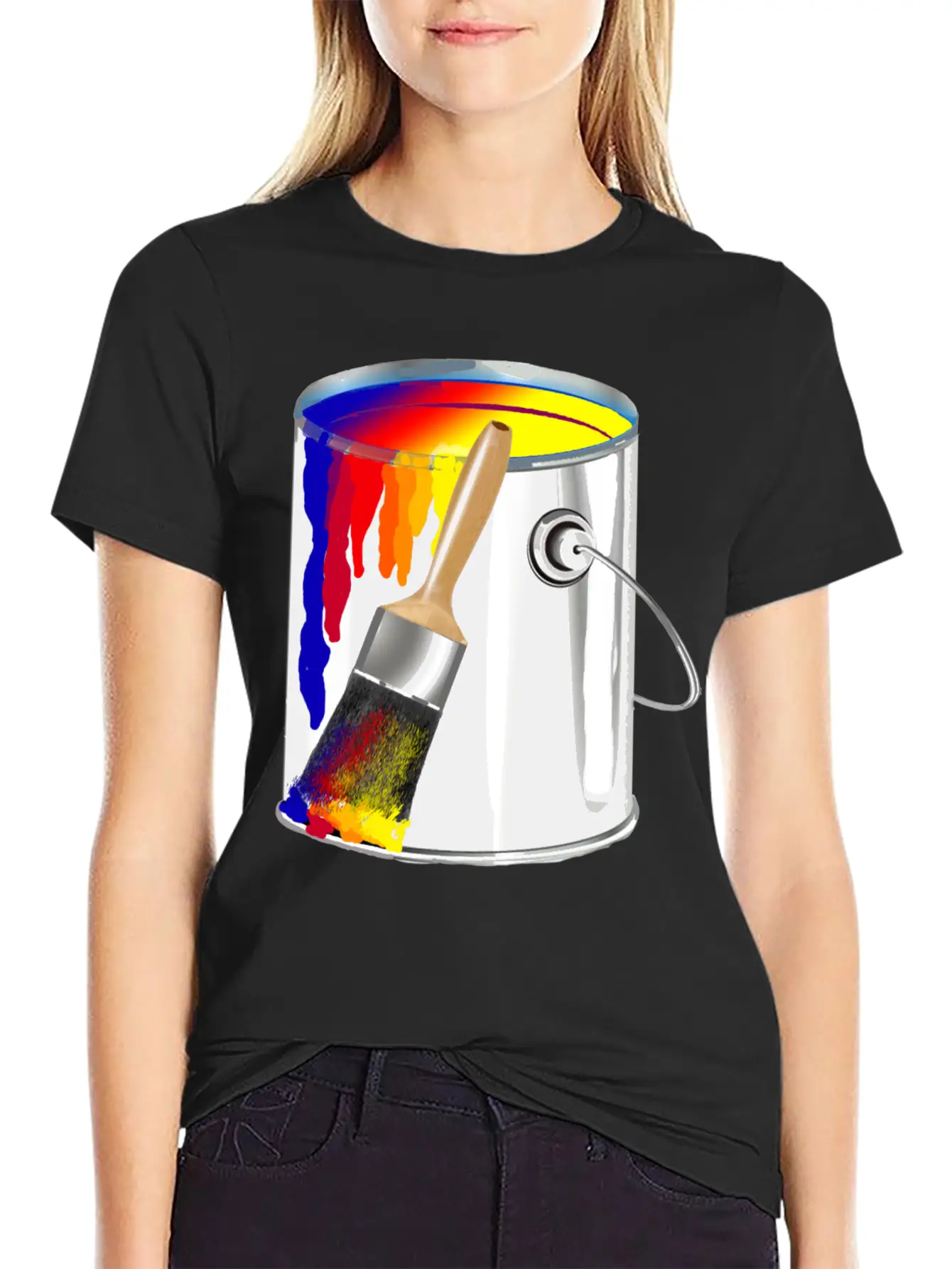Paint Bucket Basic Graphic T-Shirt – Daily Comfort In Soft Cotton