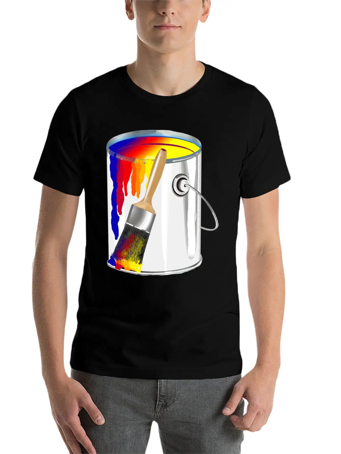 Paint Bucket Basic Graphic T-Shirt – Daily Comfort In Soft Cotton