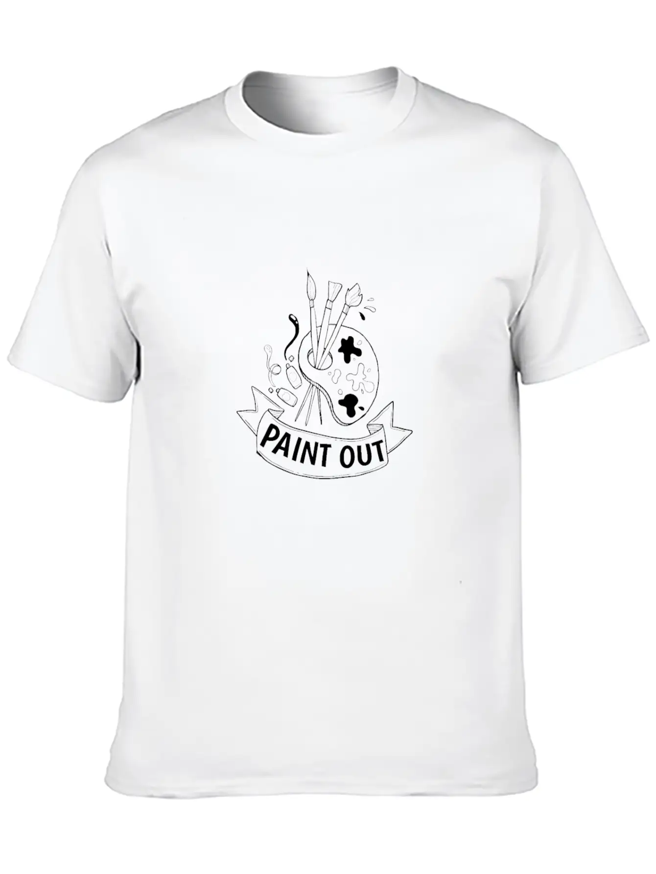 Paint Out The Imagination Unisex Casual T-Shirt – Clean Design For Daily Comfort