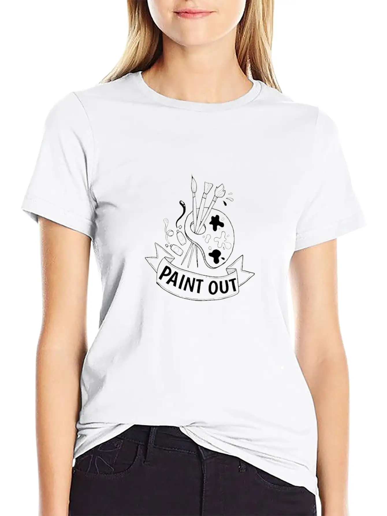 Paint Out The Imagination Unisex Casual T-Shirt – Clean Design For Daily Comfort