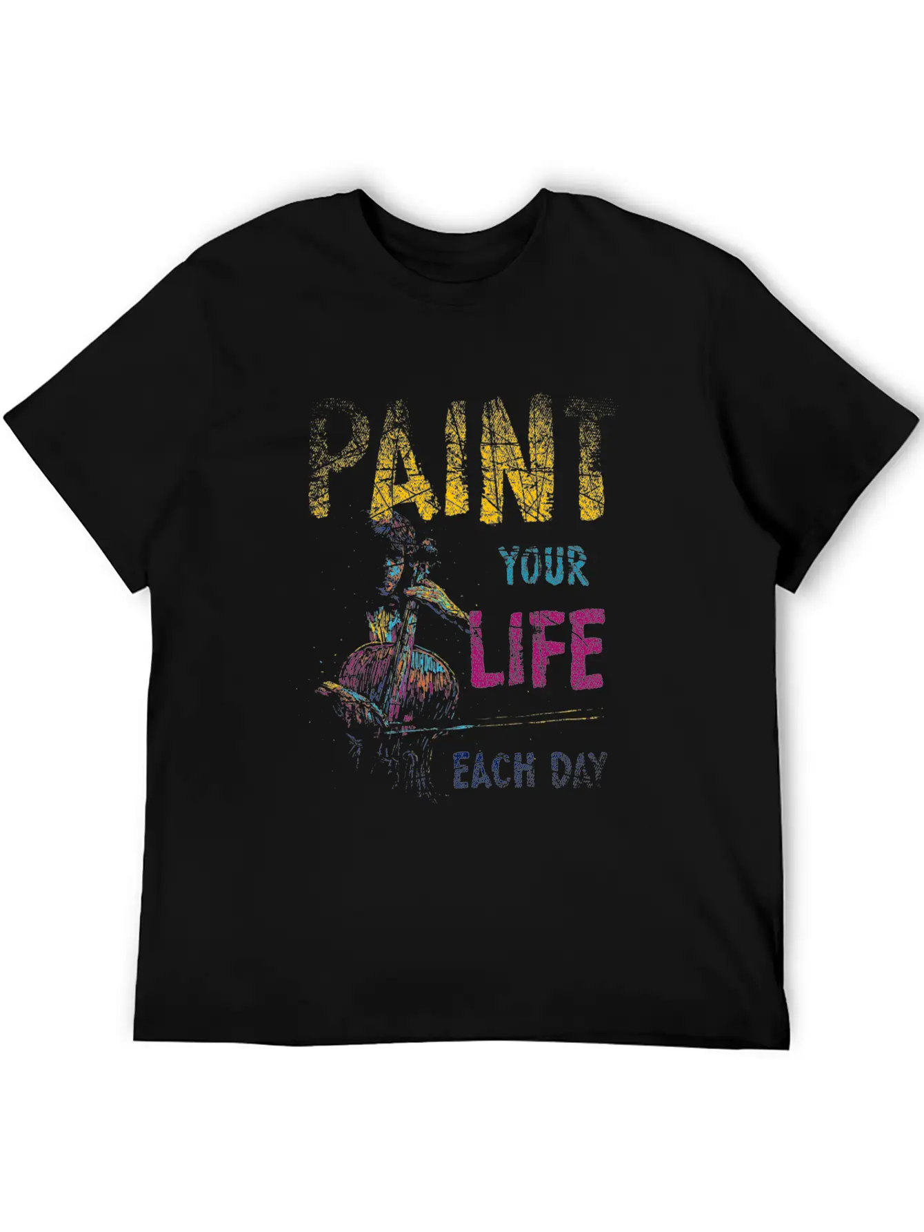 Paint Painting Basic Graphic T-Shirt – Daily Comfort In Soft Cotton