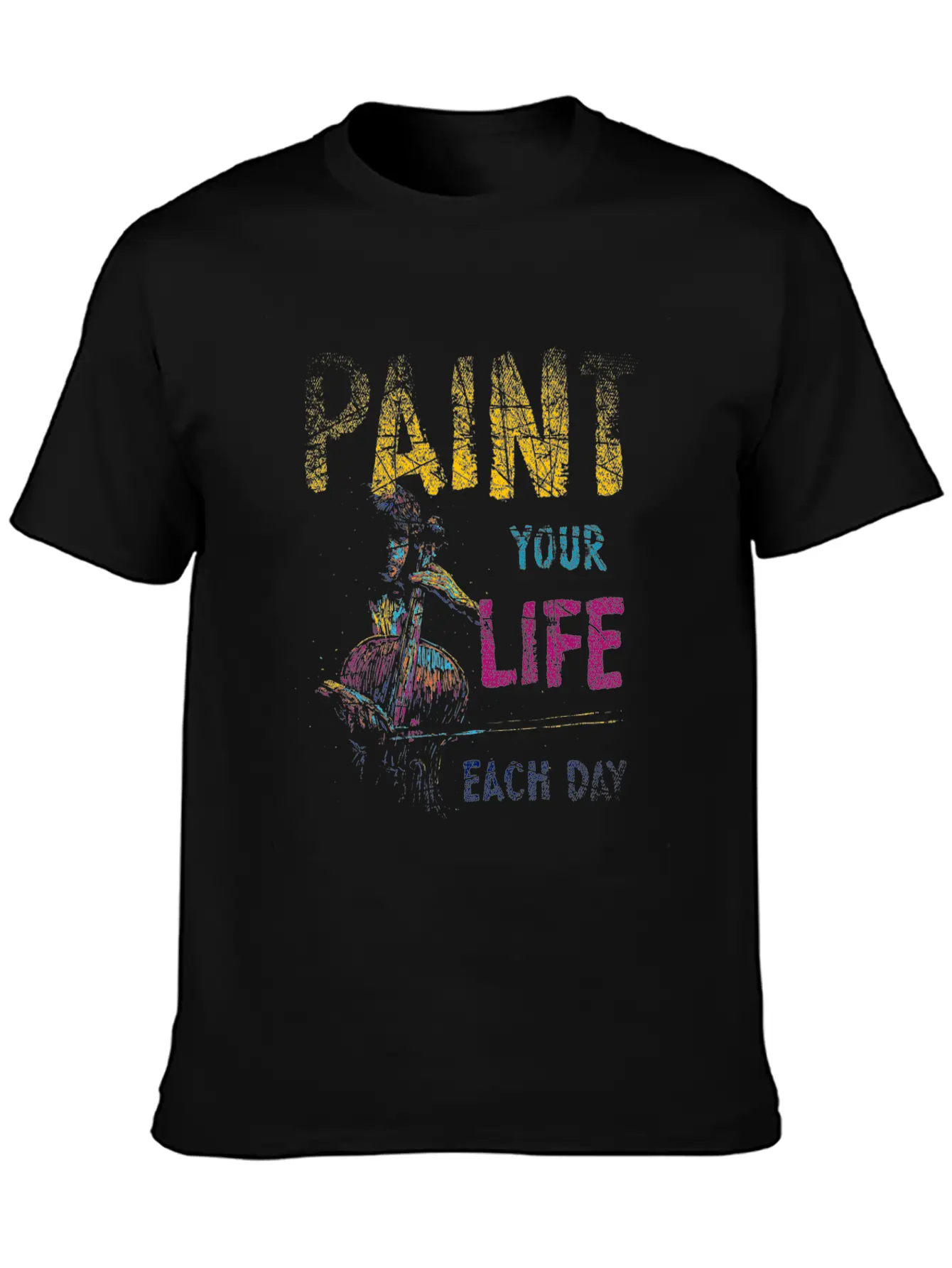Paint Painting Basic Graphic T-Shirt – Daily Comfort In Soft Cotton