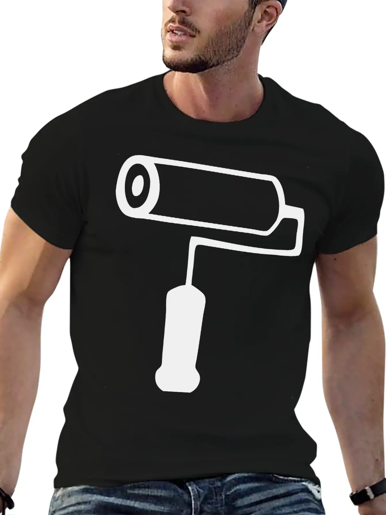 Paint Roller Classic Fit Graphic Tee For Daily Comfort – Unisex Cotton Shirt