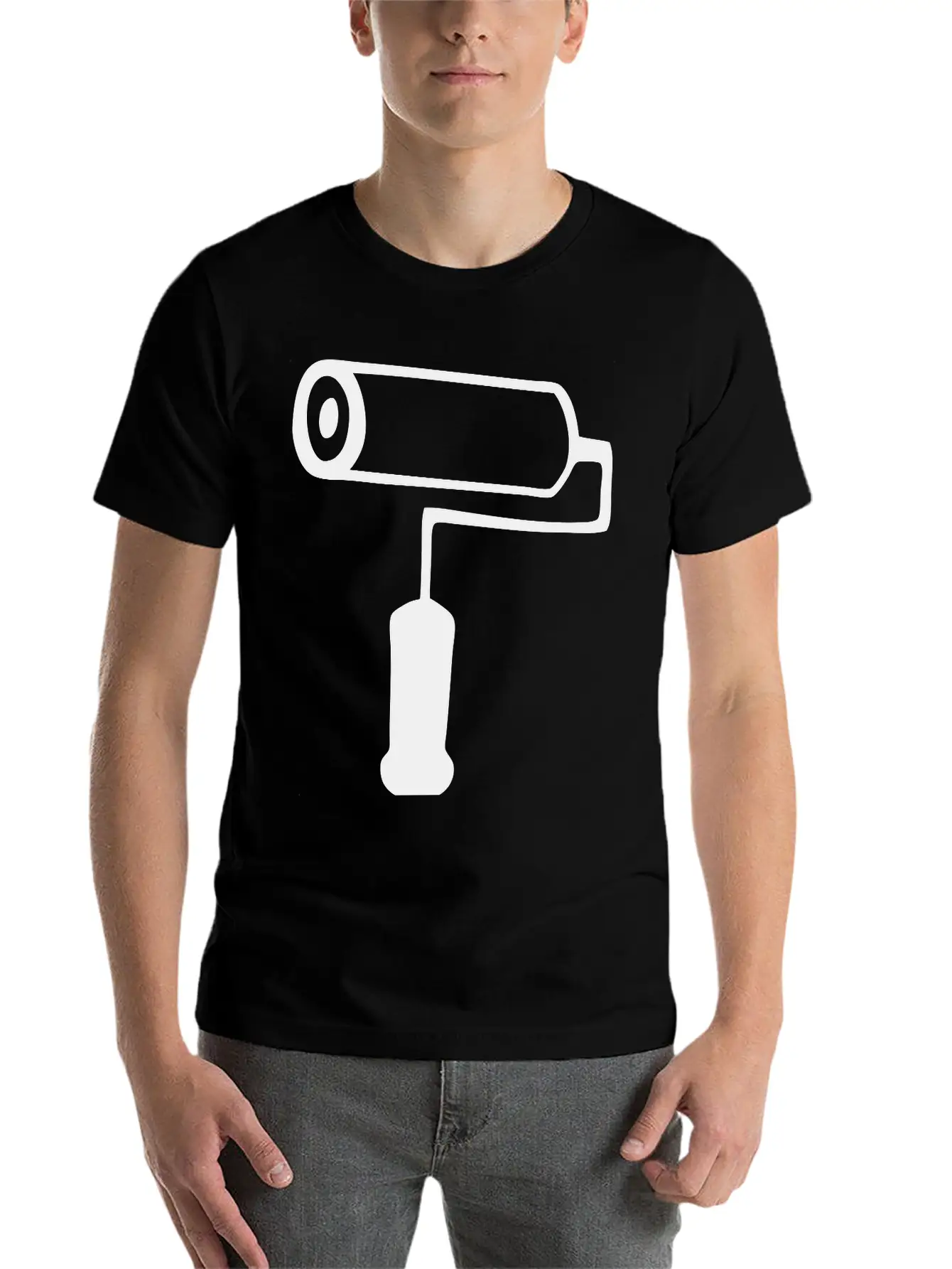 Paint Roller Classic Fit Graphic Tee For Daily Comfort – Unisex Cotton Shirt
