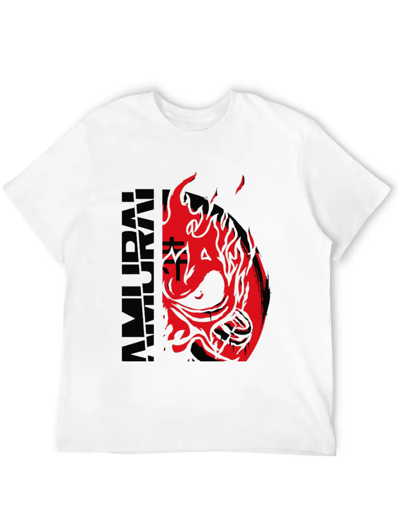 Painted Samurai Comfortable Minimalist Graphic Tee – Summer Style Essential