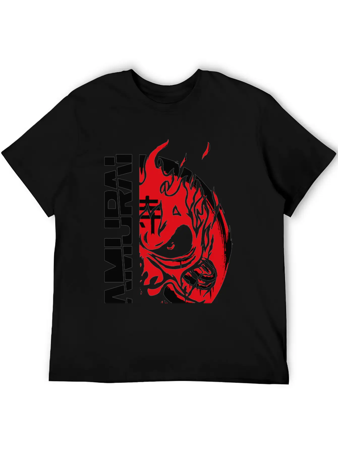 Painted Samurai Comfortable Minimalist Graphic Tee – Summer Style Essential