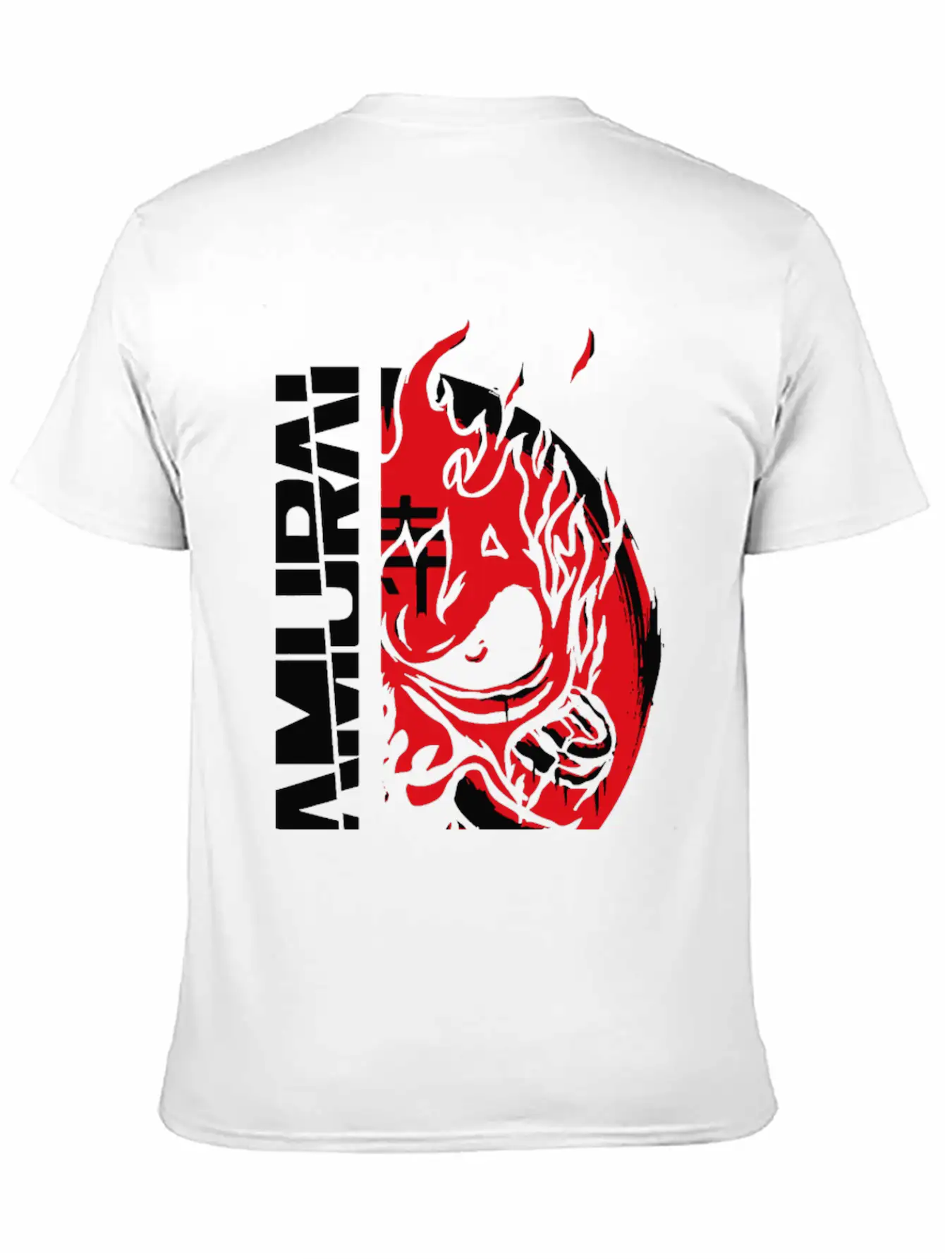 Painted Samurai Comfortable Minimalist Graphic Tee – Summer Style Essential