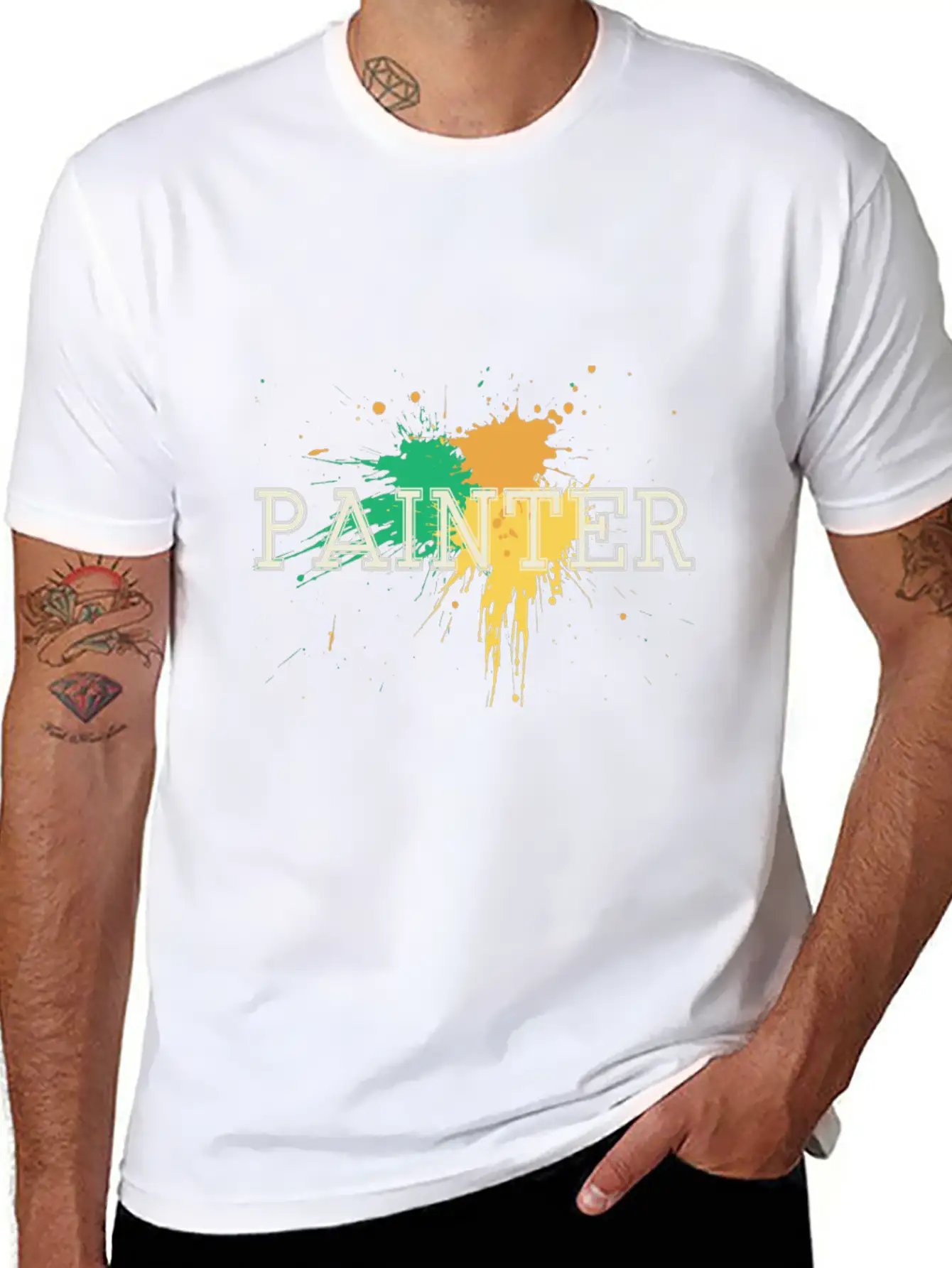 Painter Gift | Art Drawing Painting Artists Hobby Basic Graphic T-Shirt – Daily Comfort In Soft Cotton
