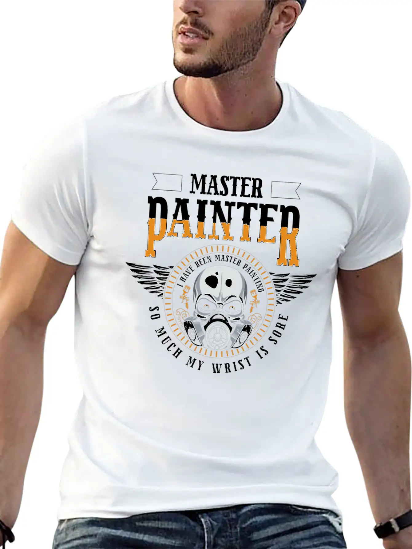 Painting Painting Art Master Painter Wallpapering Lightweight Cotton T-Shirt – Daily Comfort Graphic Shirt